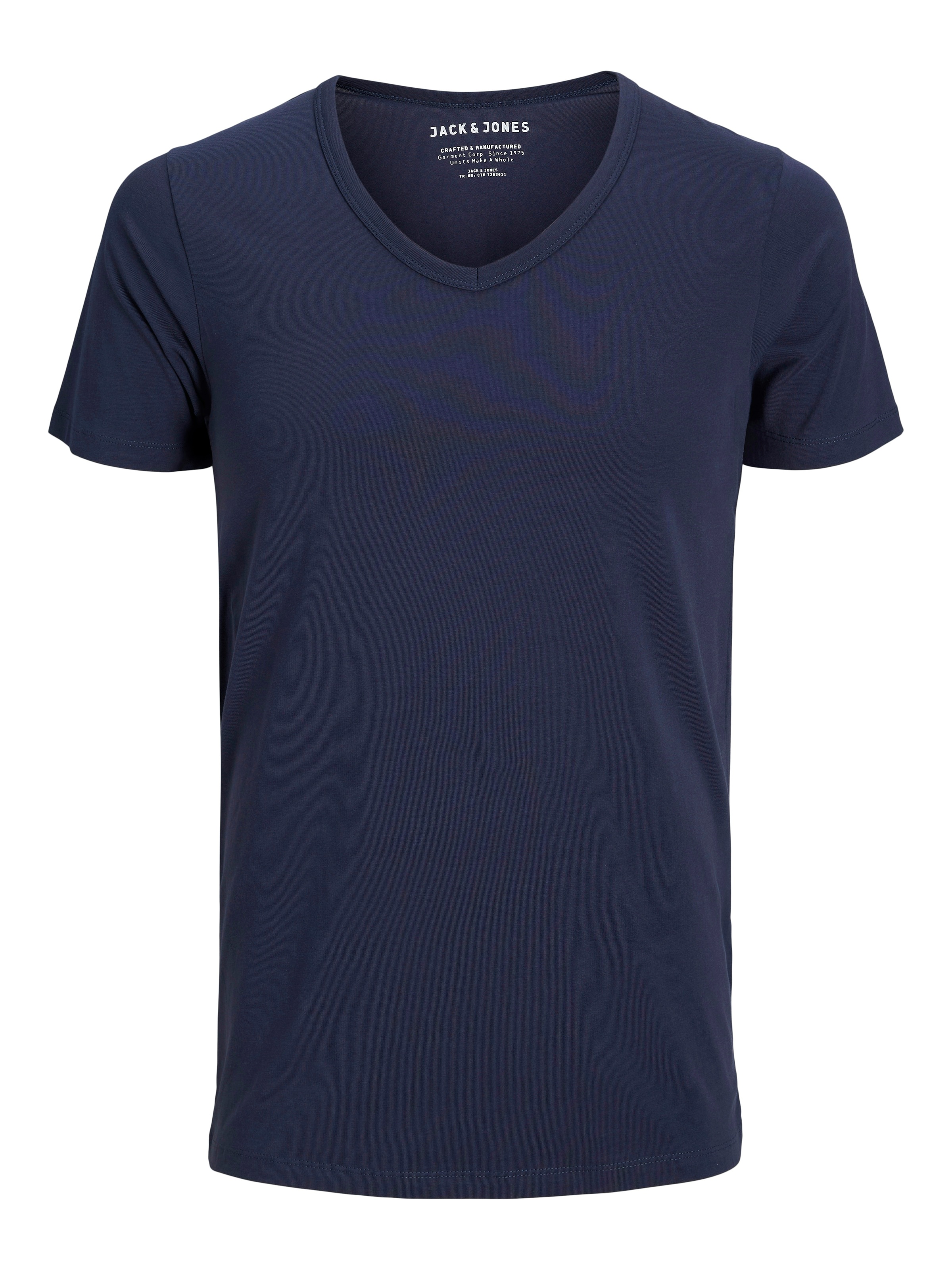 Jack & Jones T-Shirt »SLIM- FIT BASIC TEE V-NECK« mit V-Ausschnitt