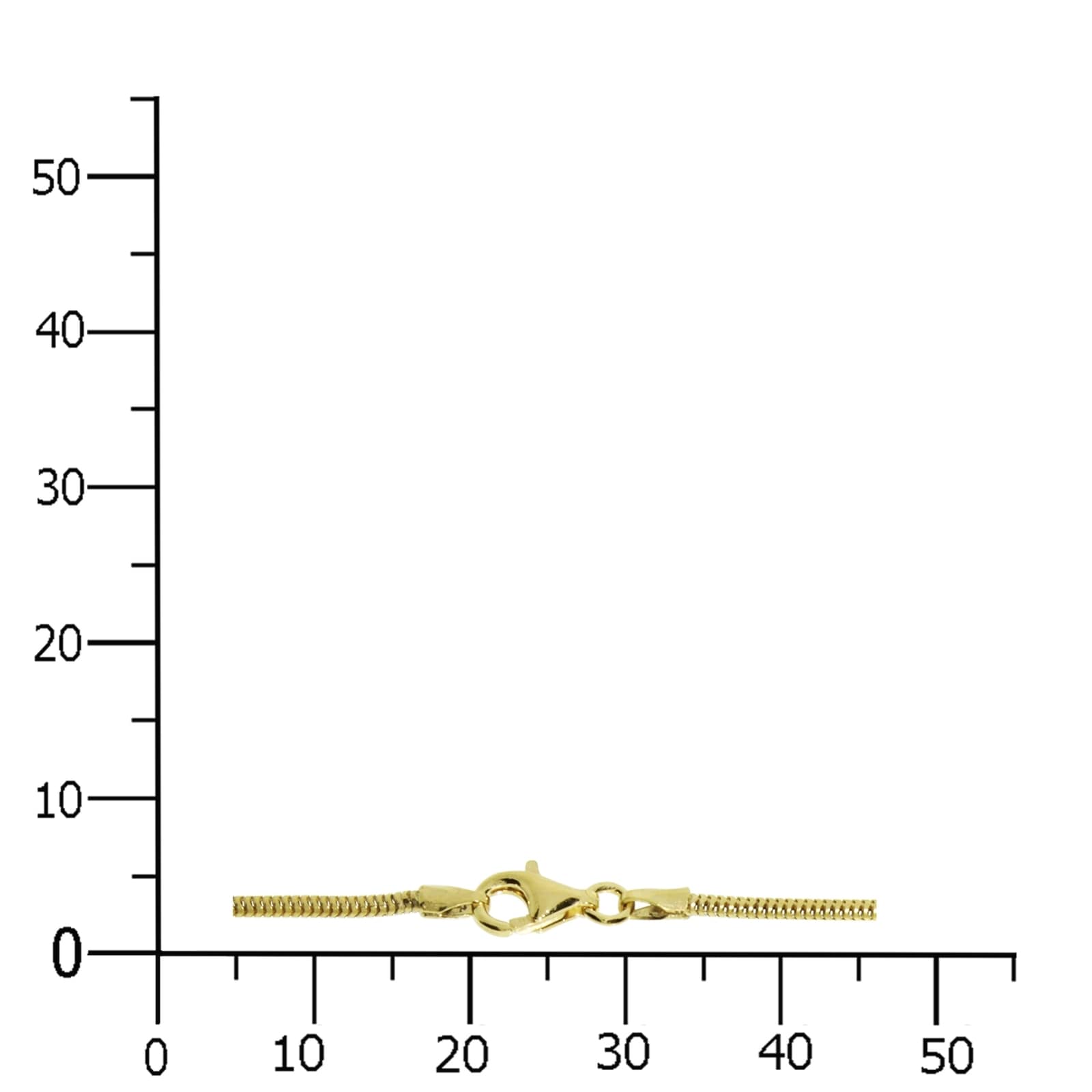 OSTSEE-SCHMUCK Goldkette »- Schlange 1,6 mm - Gold 333/000 -,«