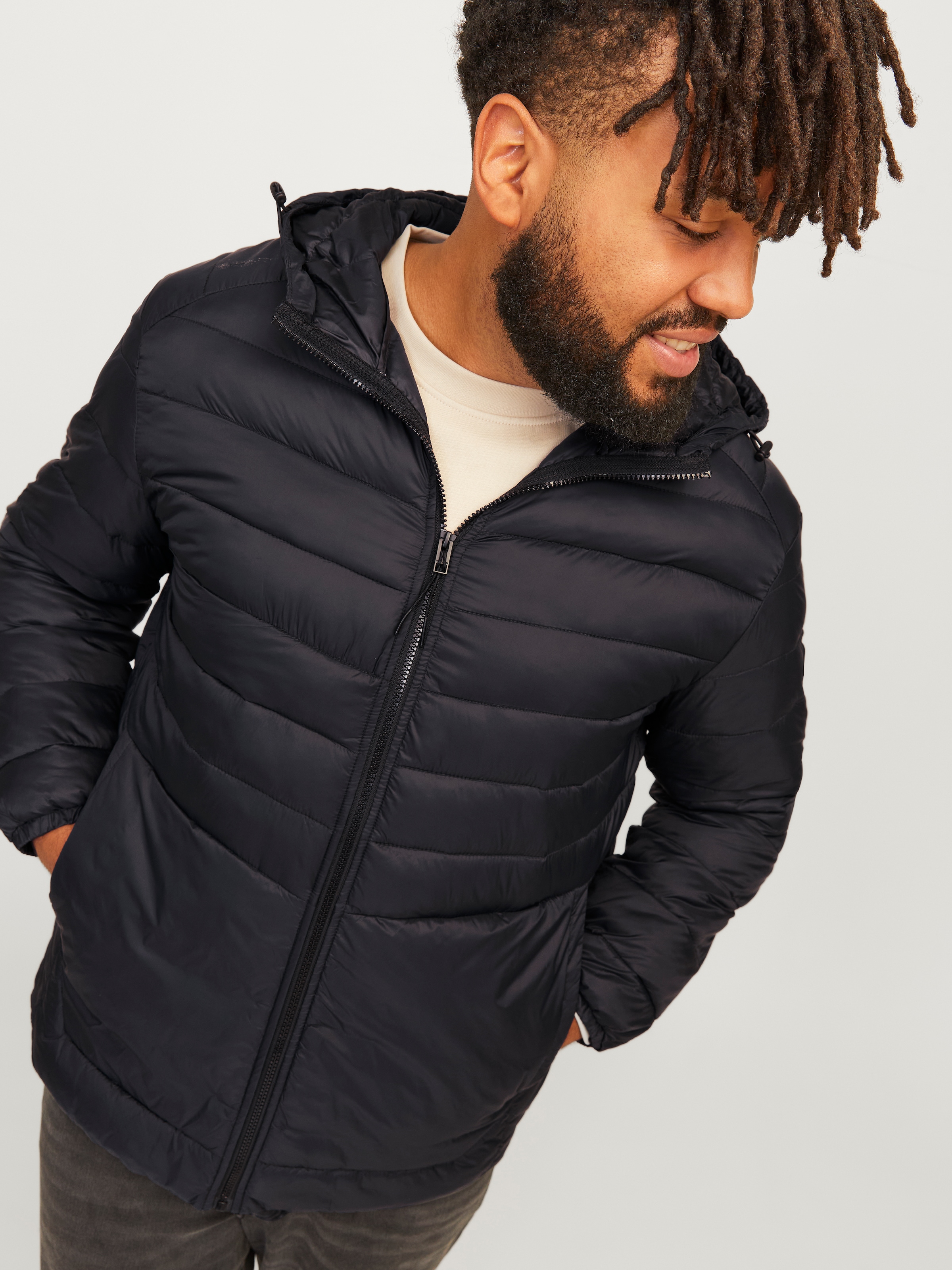 Jack & Jones PlusSize Steppjacke "JJESPRINT PUFFER HOOD NOOS PLS", ohne Kap günstig online kaufen