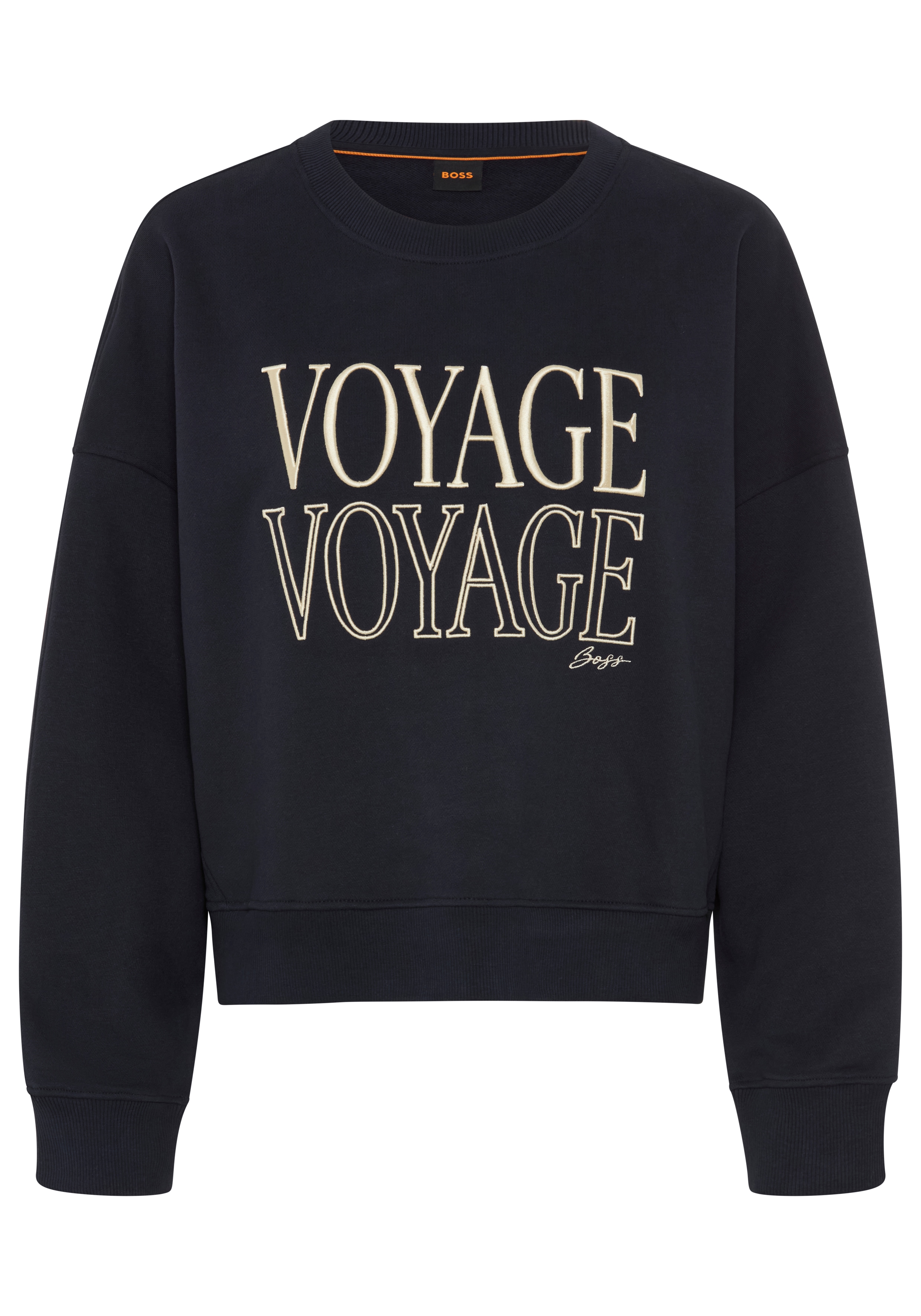 BOSS ORANGE Sweatshirt "Ever Premium Damenmode", aus Baumwolle, Oversize Fit