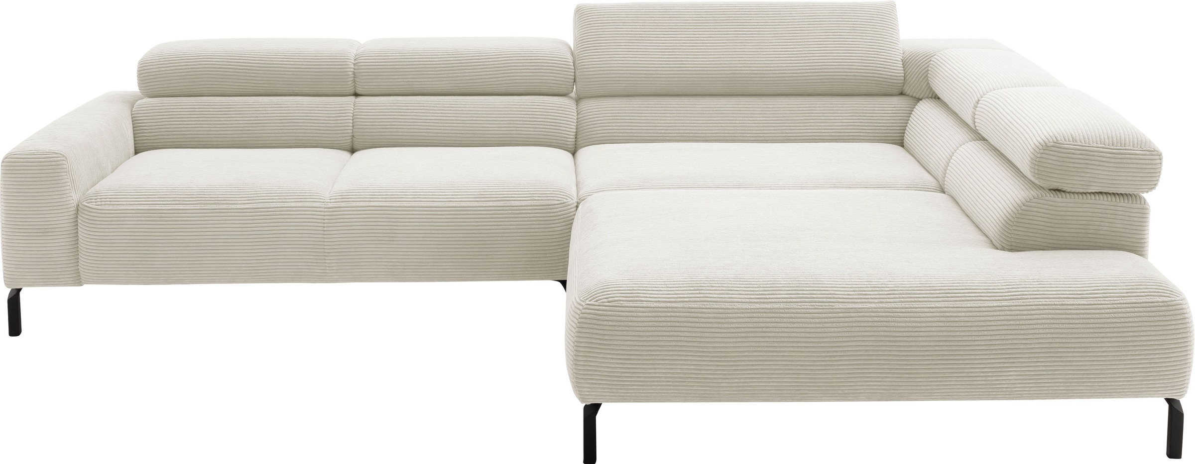 Home affaire Ecksofa "Antonelli, L-Form, inkl. Kopfteilverstellung, Breite günstig online kaufen