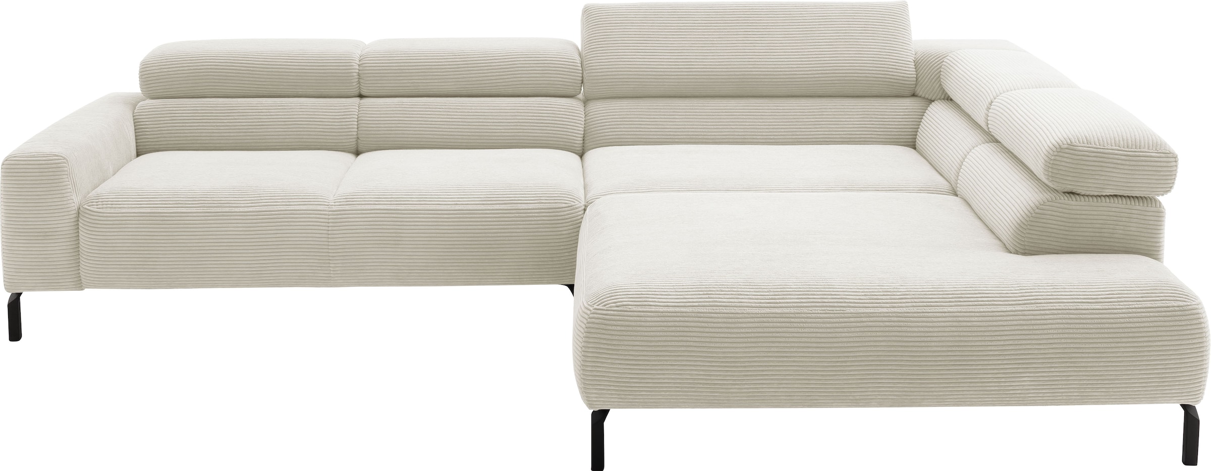 Places of Style Ecksofa "Antonelli, L-Form, inkl. Kopfteilverstellung, Brei günstig online kaufen