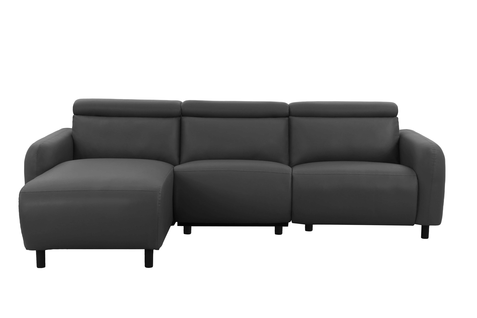 Home affaire Ecksofa »SKAANE Kunstleder, L-Form, 274 cm, manuelle u. elektrische Funktion,«, Kopfteilverstellung, Relax-und Liegefunktion, Federkernpolsterung