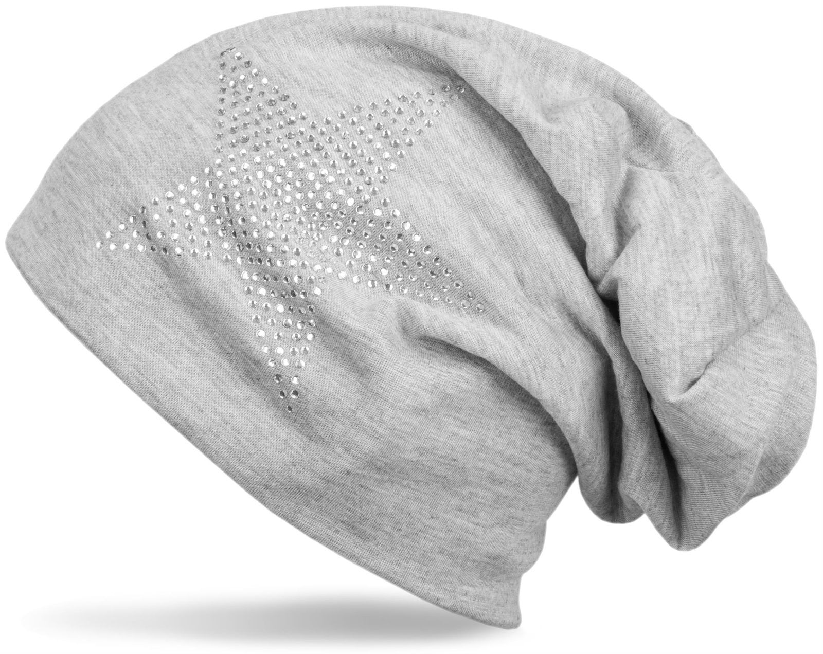 styleBREAKER Beanie "Leichte Beanie mit Strass Stern" 1 Stk. günstig online kaufen