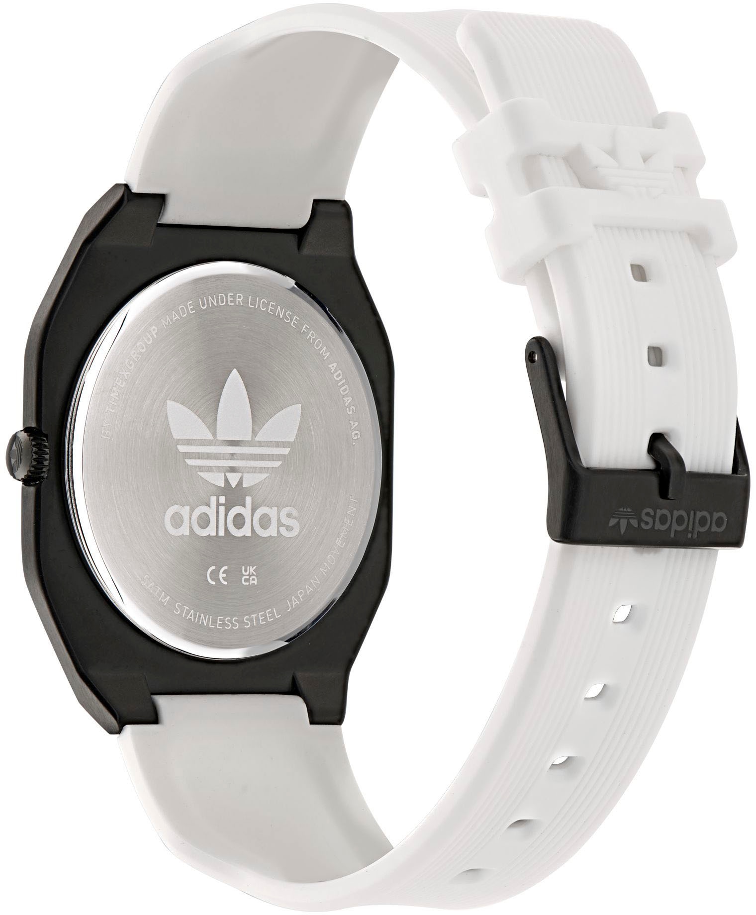 adidas Originals Quarzuhr »CITY TECH THIN«, Armbanduhr,Herrenuhr,Damenuhr,Silikonarmband,wasserabweisend bis 5 bar