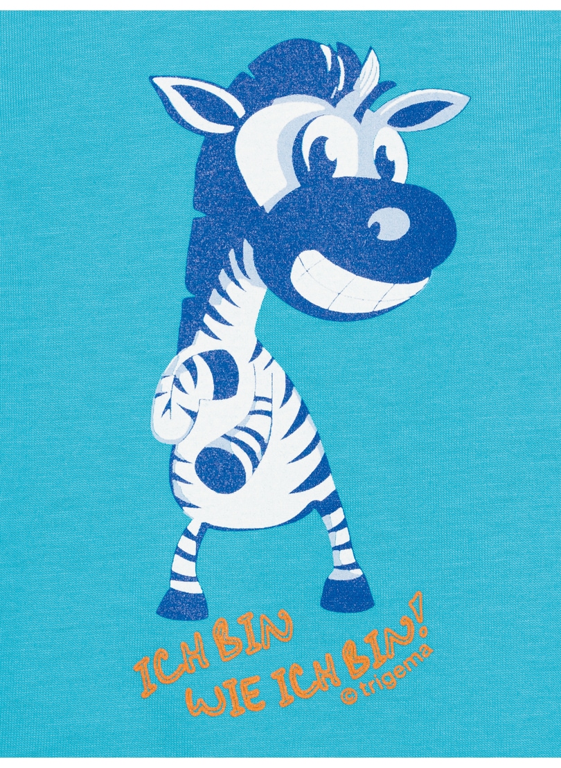 Trigema T-Shirt »TRIGEMA T-Shirt mit lustigem Zebra-Printmotiv«, (1 tlg.)