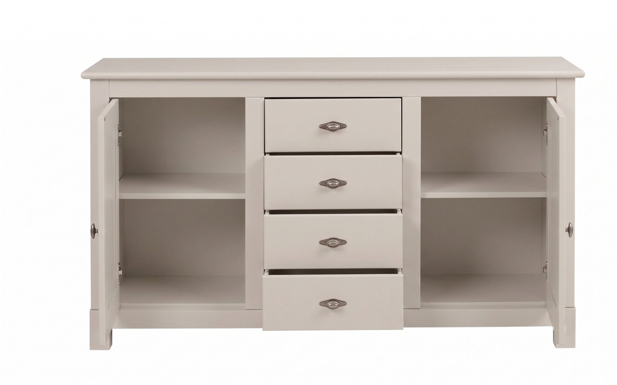 OTTO home Sideboard »Rauna, Kommode, Landhausstil« B/T/H: 150/37/84 cm,  Kommode, FSC®-zertifiziertes Massivholz, Breite 150 cm