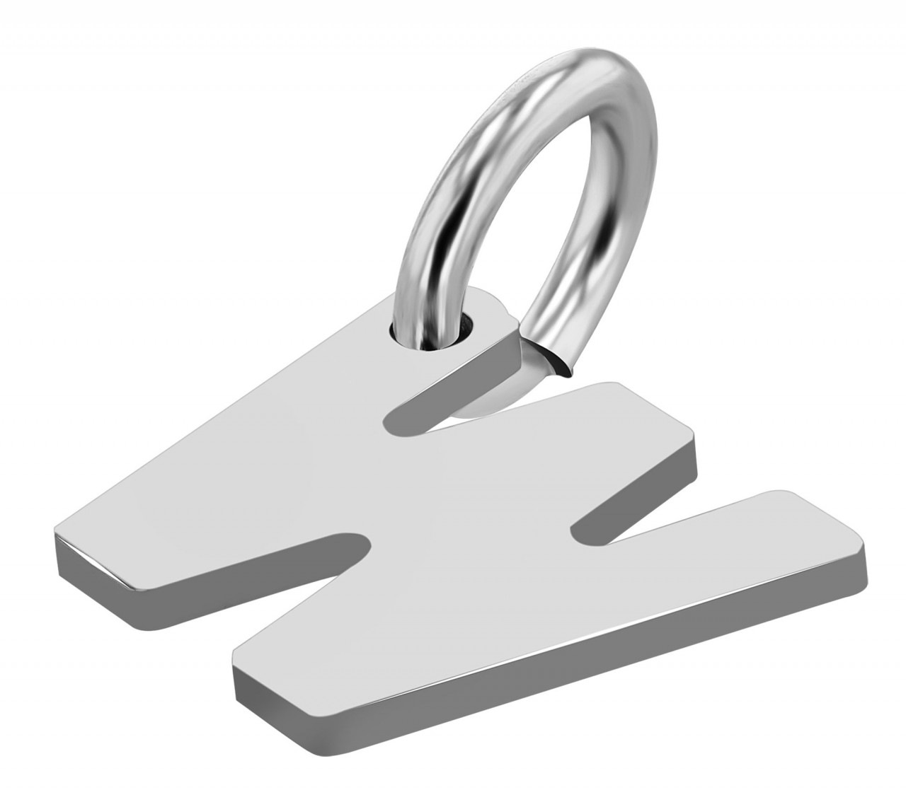 Adelia´s Kettenanhänger »eleganter Buchstabe Anhänger aus 925 Sterling Silber«