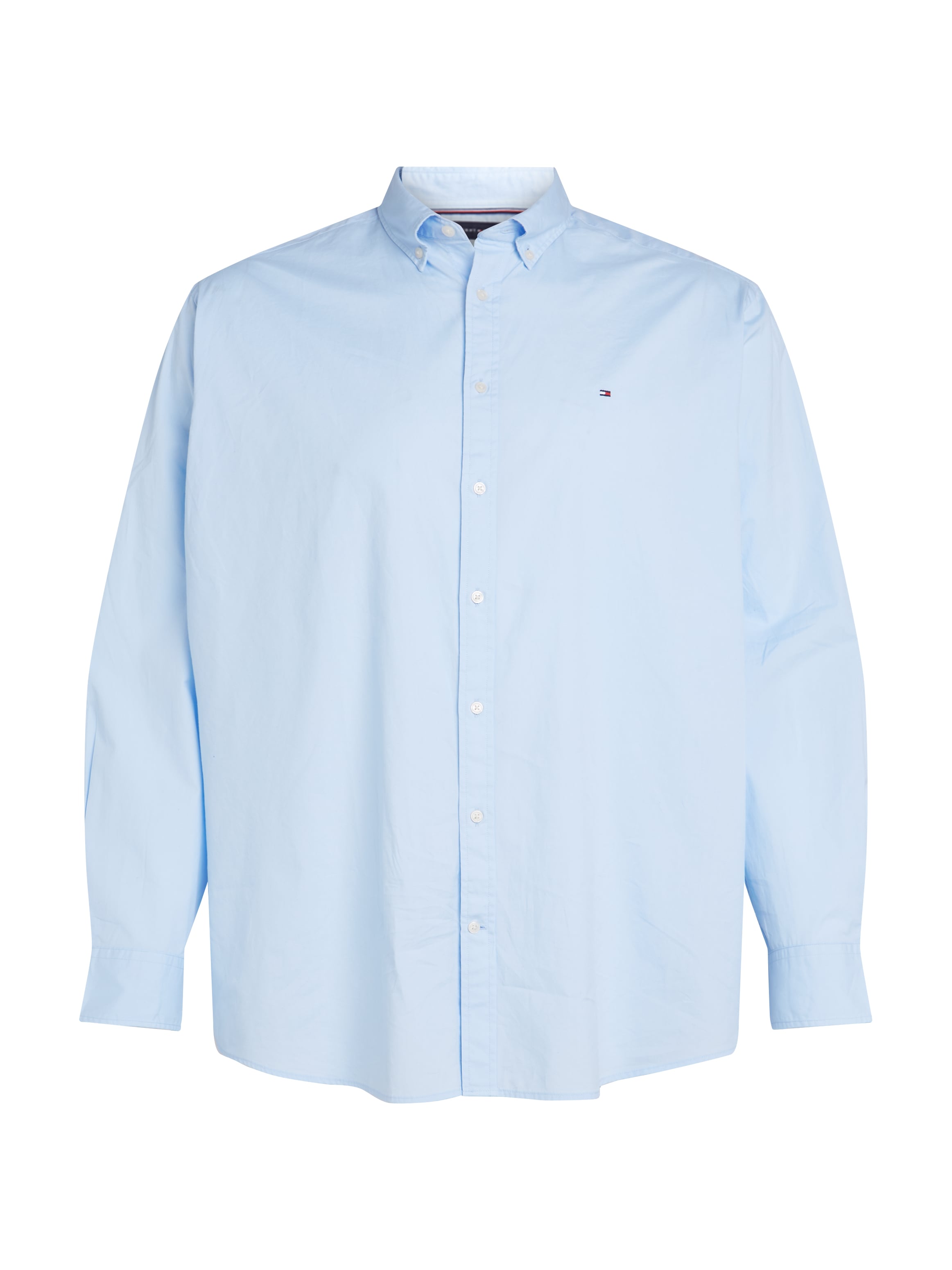 Tommy Hilfiger Big & Tall Langarmhemd »BT-FLEX POPLIN SOLID RF SHIRT-B«, Große Größen