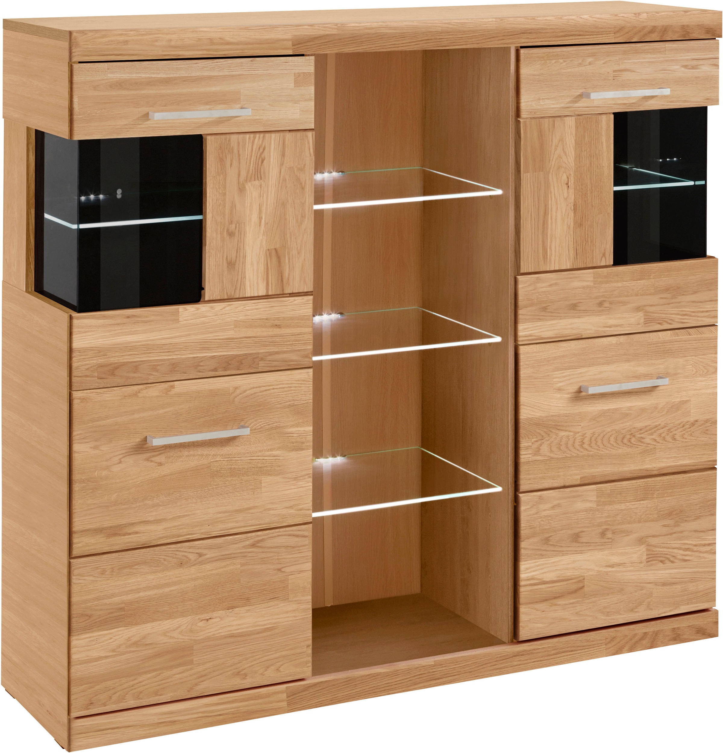 Home affaire Highboard "Ribe", Breite 125 cm günstig online kaufen