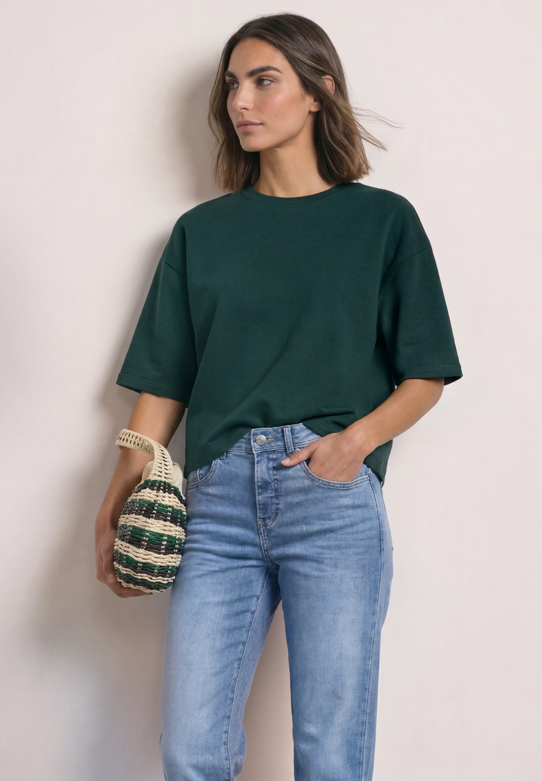 STREET ONE Sweatshirt, mit Rundhalsausschnitt