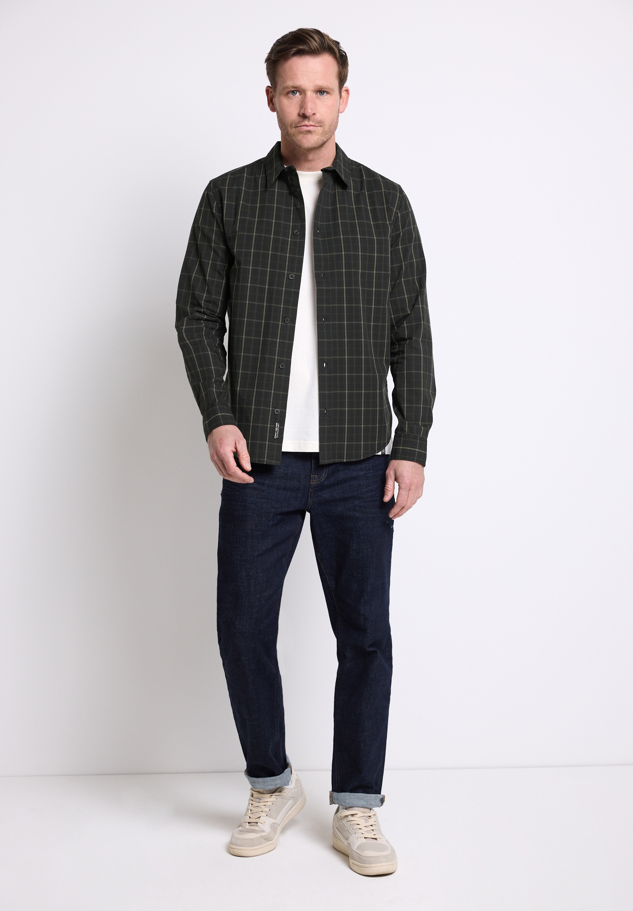 STREET ONE MEN Karohemd aus reiner Baumwolle