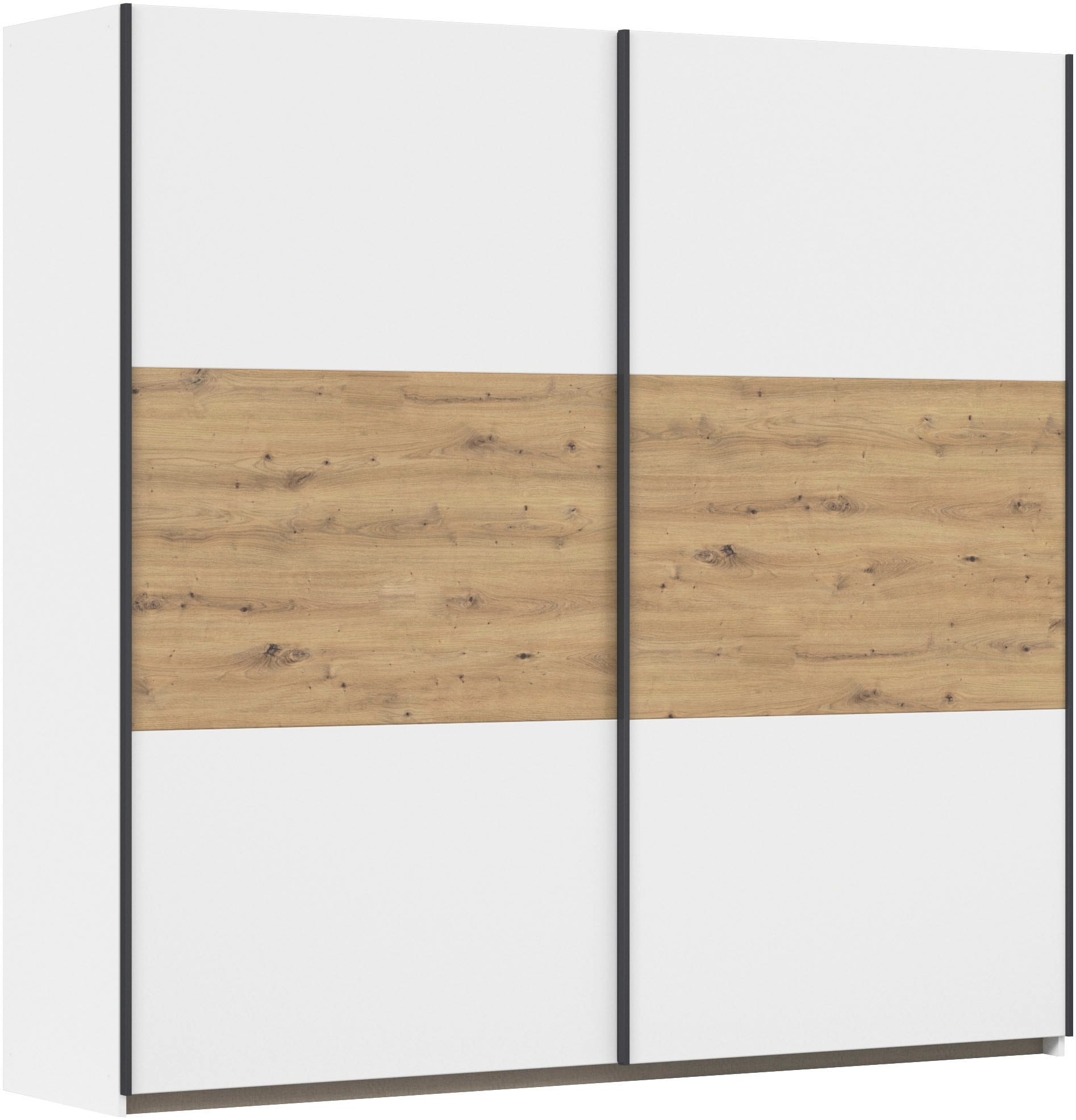rauch 1100000002199 "Kleiderschrank Schrank Garderobe Garderobenschrank Wäscheschrank NEO" 3 verschiedene Ausstattungen BASIC/CLASSIC/PREMIUM (inkl. SOFT-CLOSE), mit großzügigem Stauraum und vielfältigen Farbkombinationen