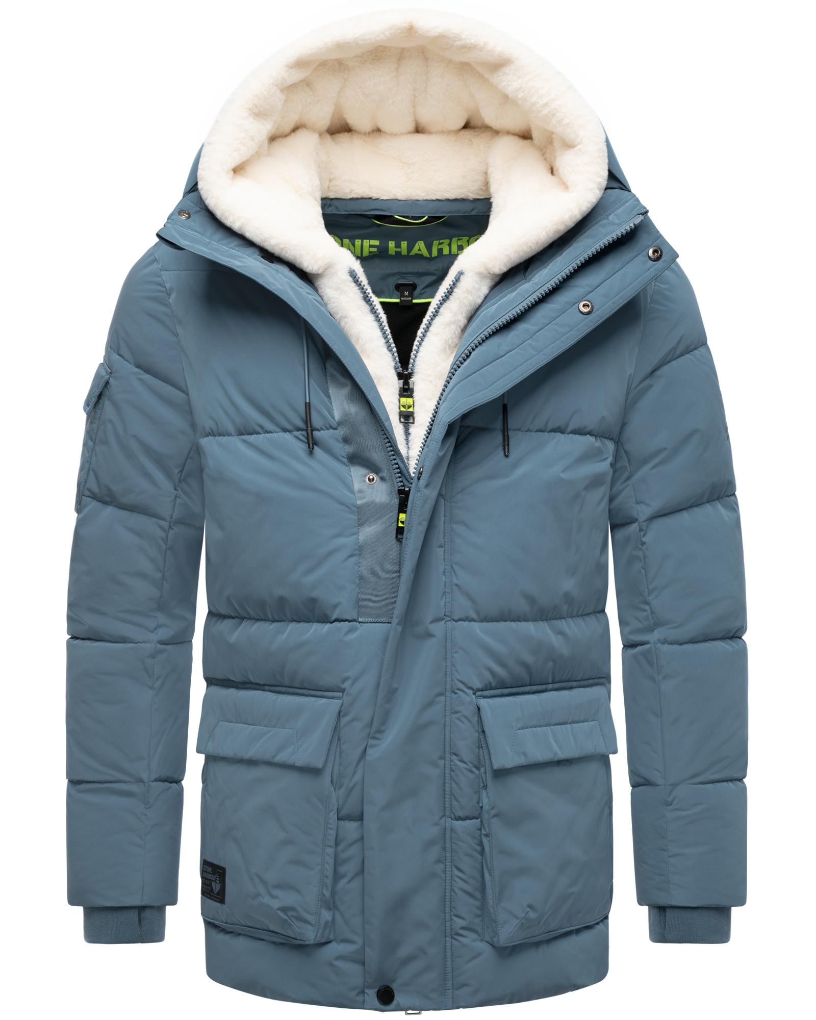 Stone Harbour Winterjacke "Lauroo XX", mit Kapuze, urbane Herren Steppjacke günstig online kaufen