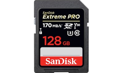 Sandisk Speicherkarte »SDXC Extreme Pro 128GB, Video Speed Class V30, UHS Sp. Cl.... kaufen