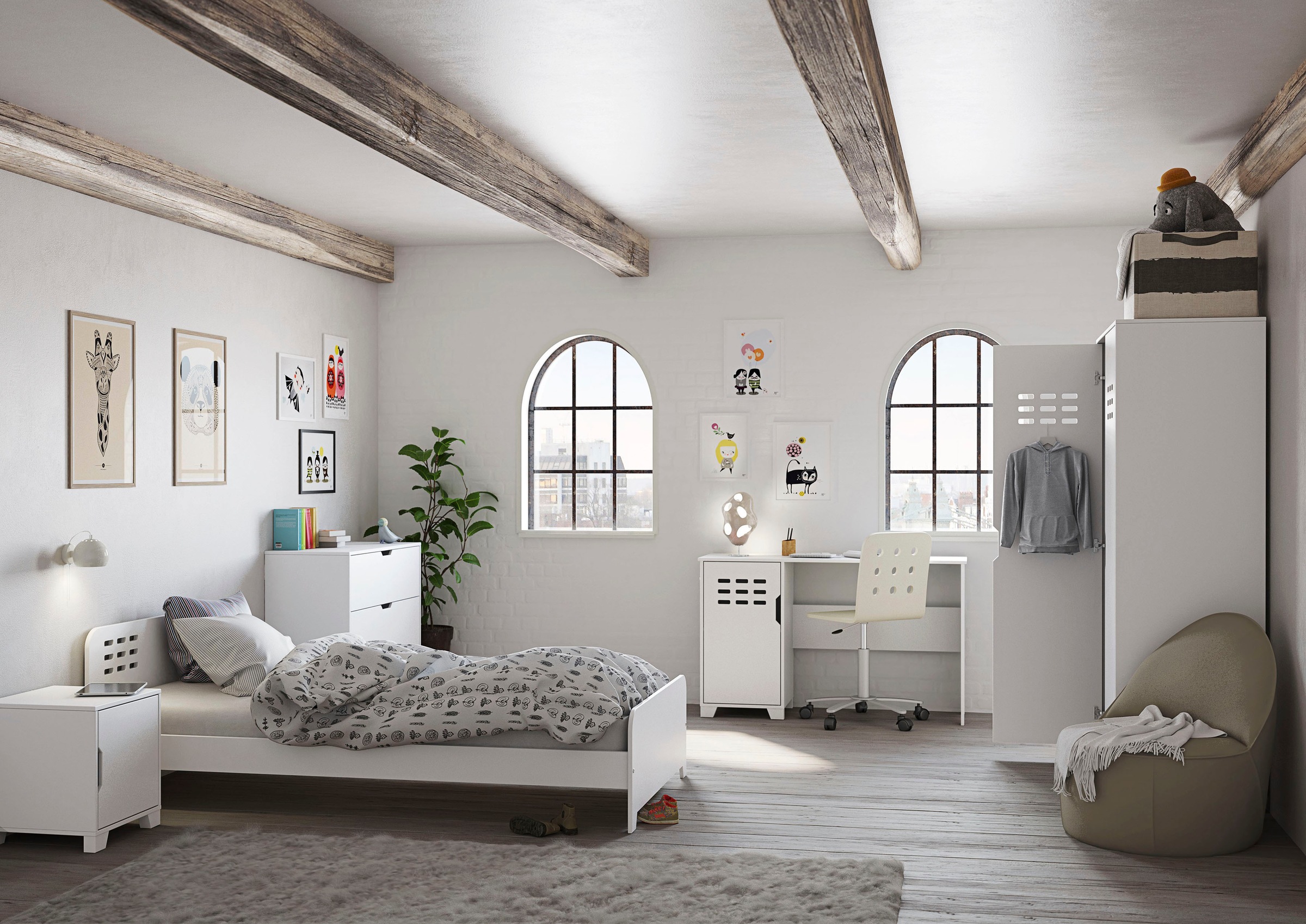 STEENS Nachtschrank Loke, Nachttisch für das Jugendzimmer