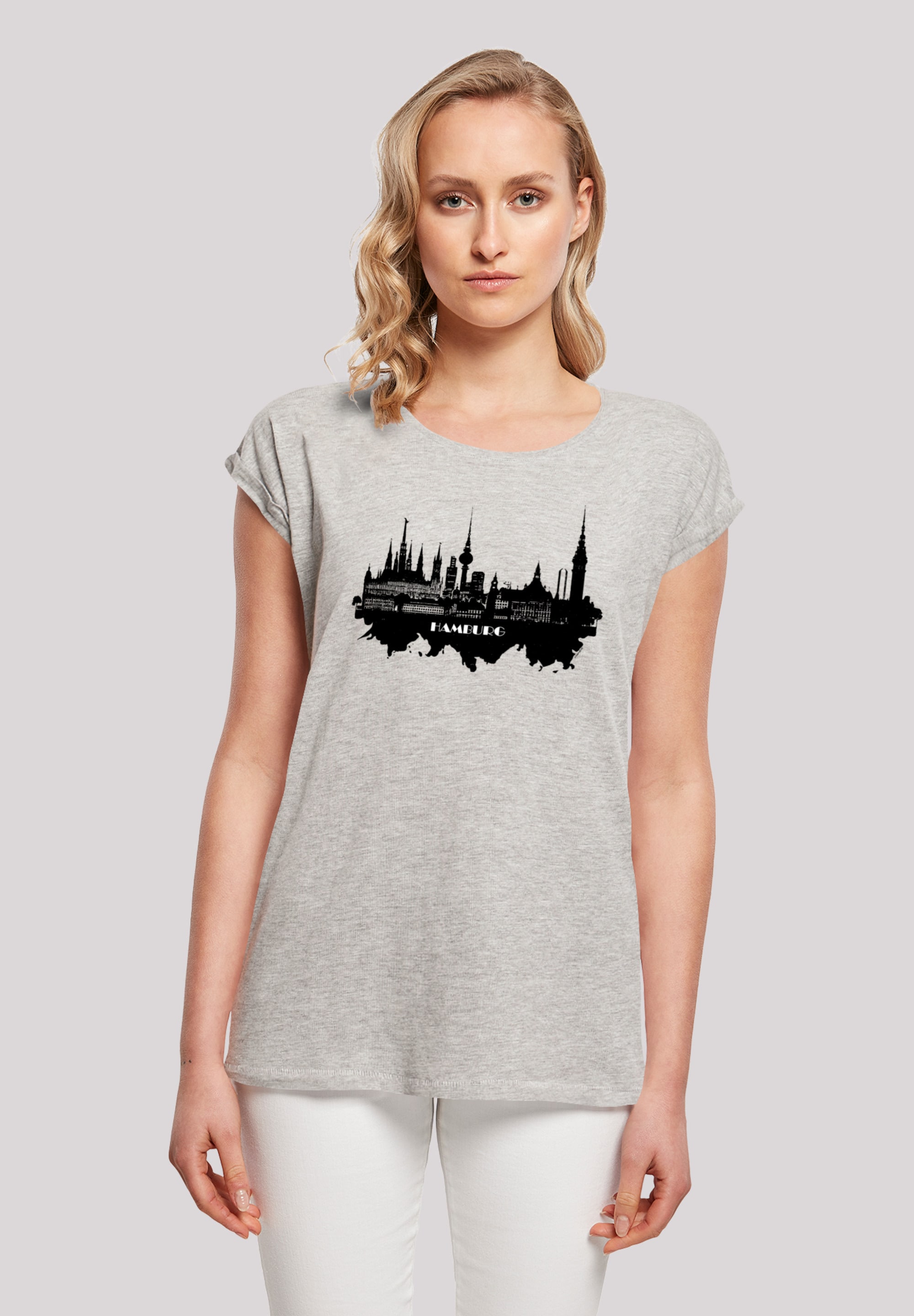 F4NT4STIC T-Shirt "Cities Collection - Hamburg skyline", Print günstig online kaufen