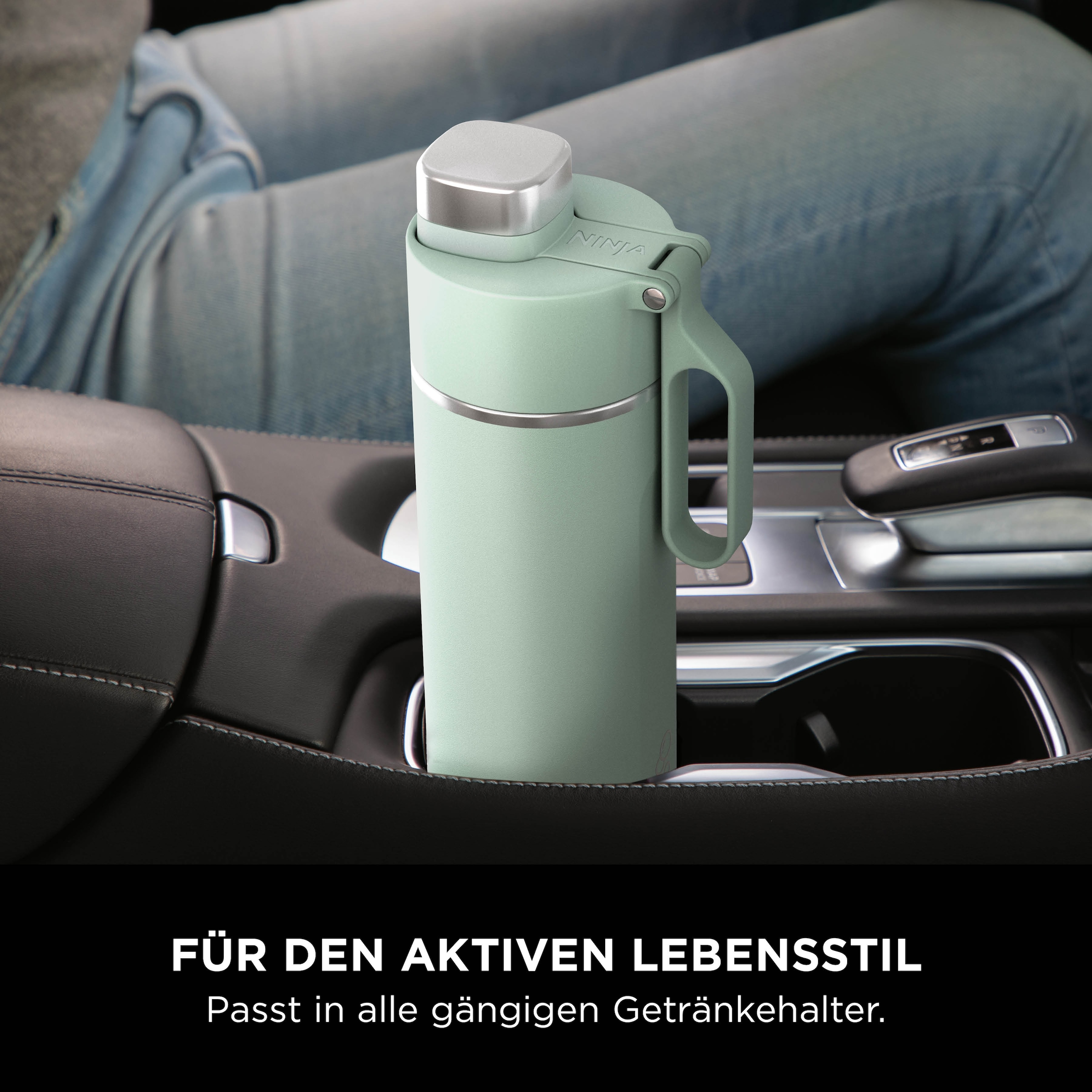 NINJA Isolierflasche »Ninja Thirsti Reiseflasche – 530 ml DW1801EUU / 700 ml DW2401EUU«, Getränke bleiben 24 Stunden kalt, 12 Stunden heiß, Eis hält 2 Tage