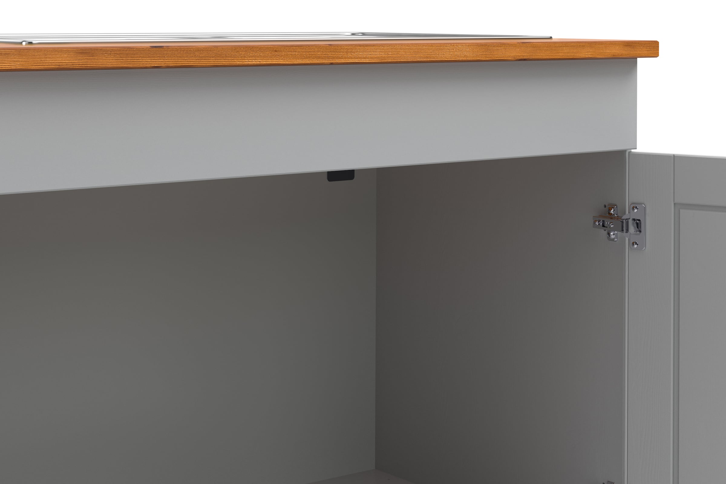 Home affaire Spülenschrank »Alby2«, Mit Metallgriffen, Breite 100 cm