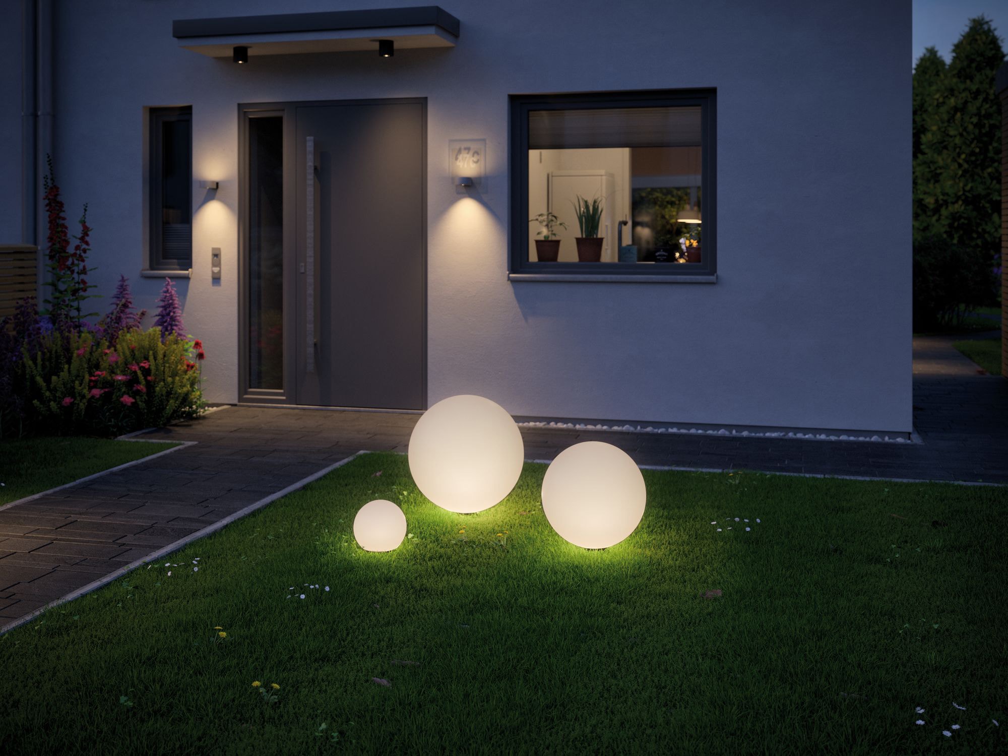 Paulmann LED Kugelleuchte »Plug & Shine«, 1 flammig-flammig, LED-Modul, IP67 3000K 24V