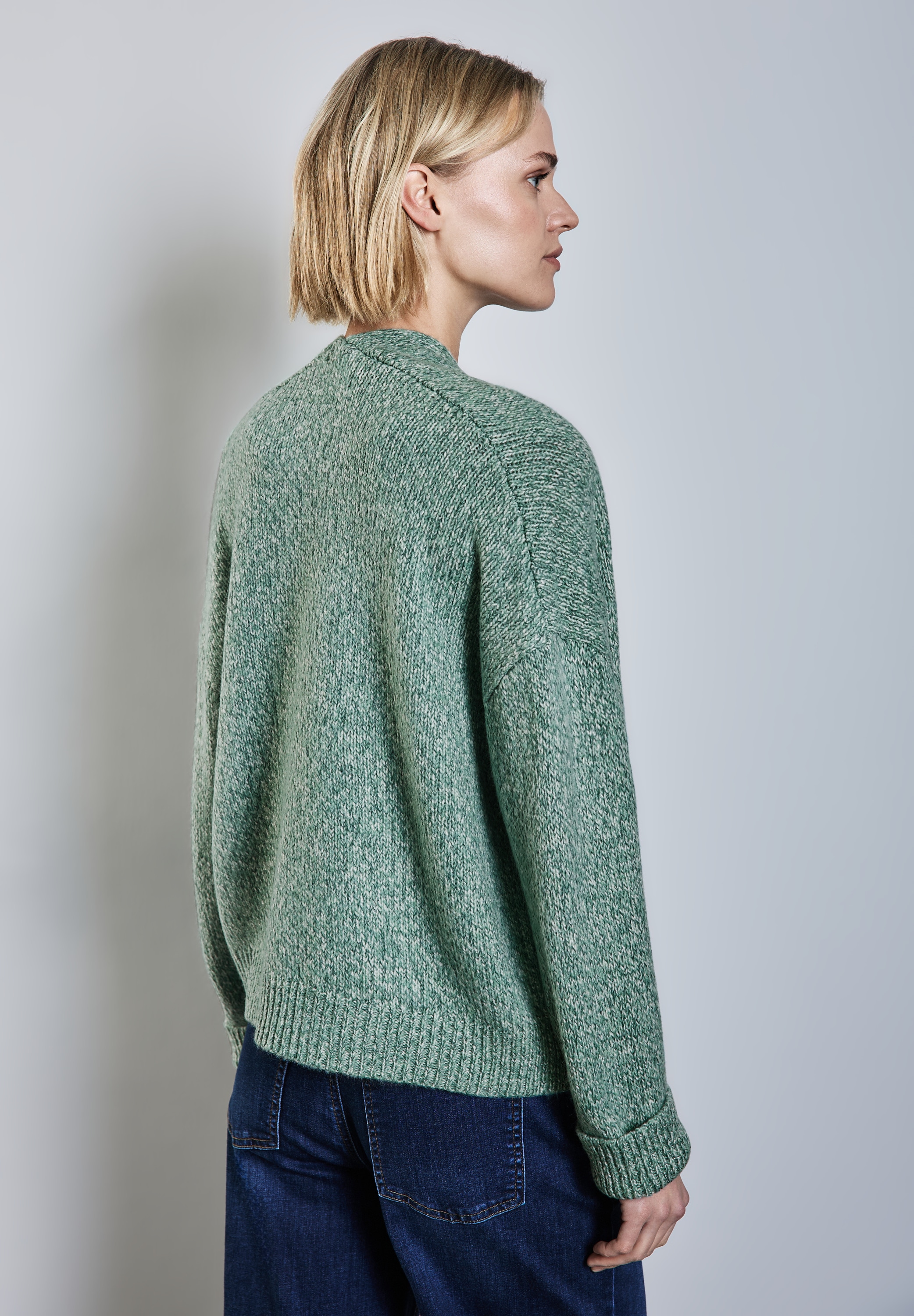STREET ONE Cardigan, aus softem Materialmix
