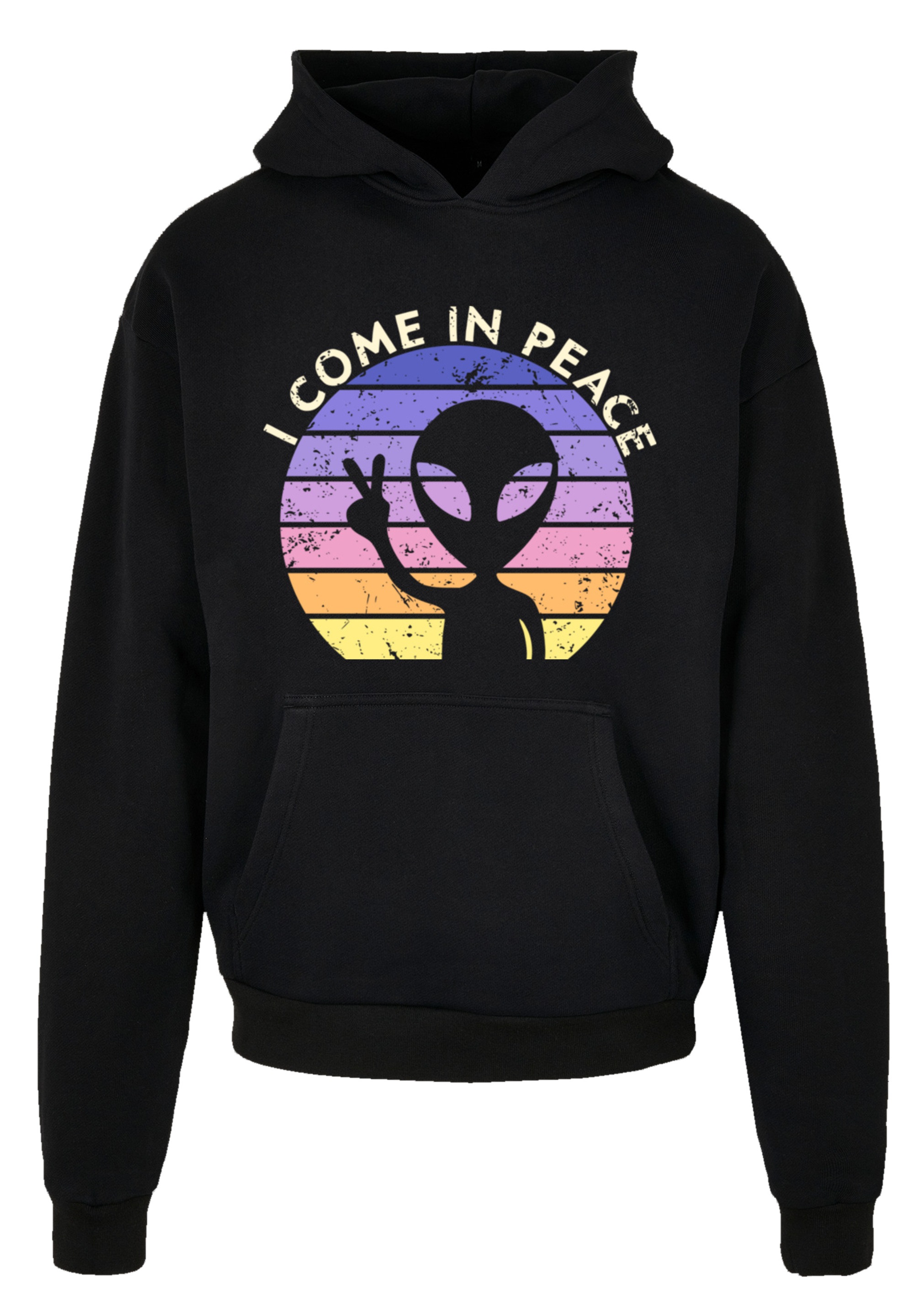 F4NT4STIC Kapuzenpullover »Alien Peace Sunset«, Premium Qualität
