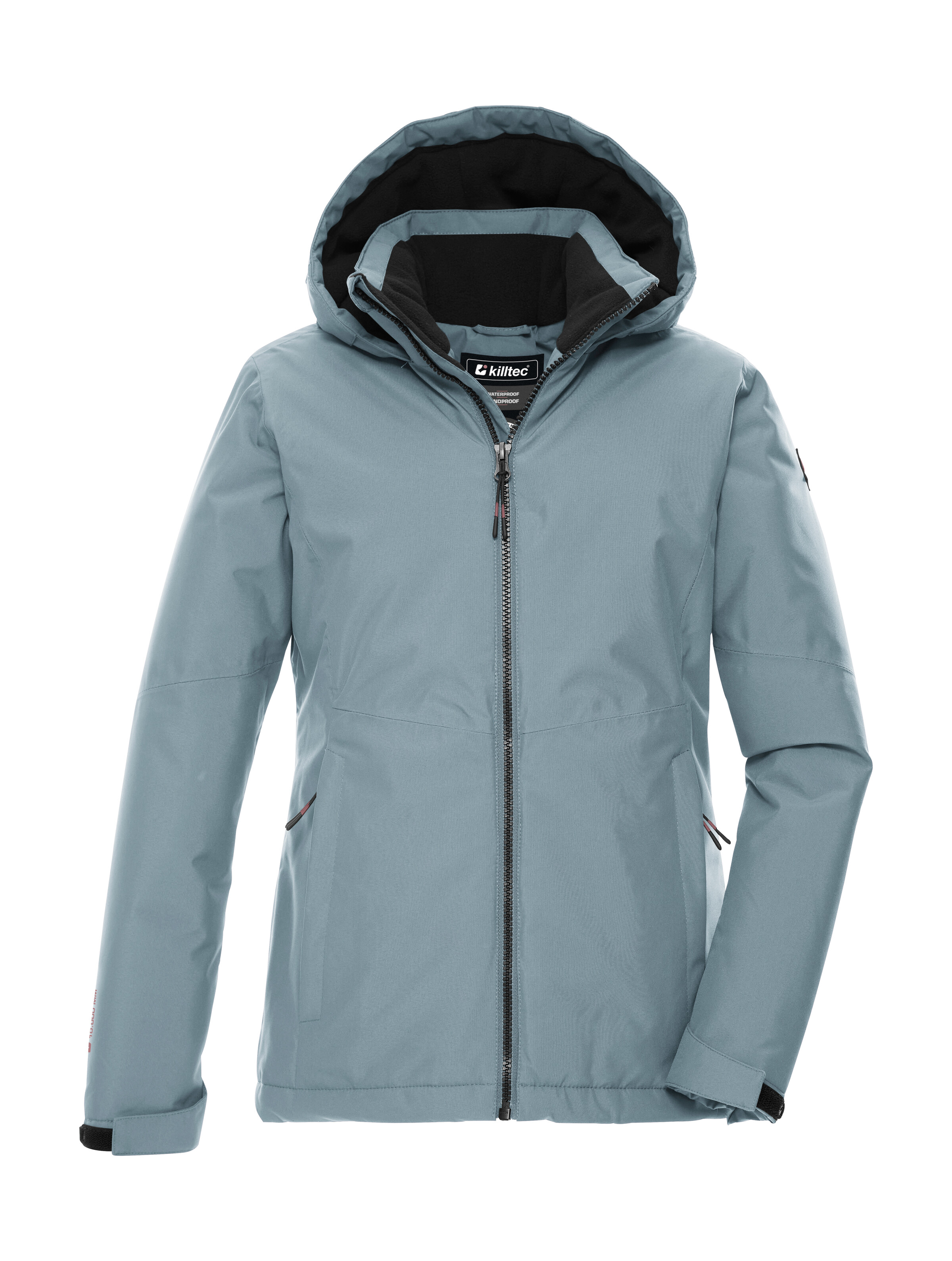 Killtec Funktionsjacke "KOW 217 GRLS JCKT" Wind- und wasserdichte Kinderjacke mit Fleece und verstellbarer Kapuze