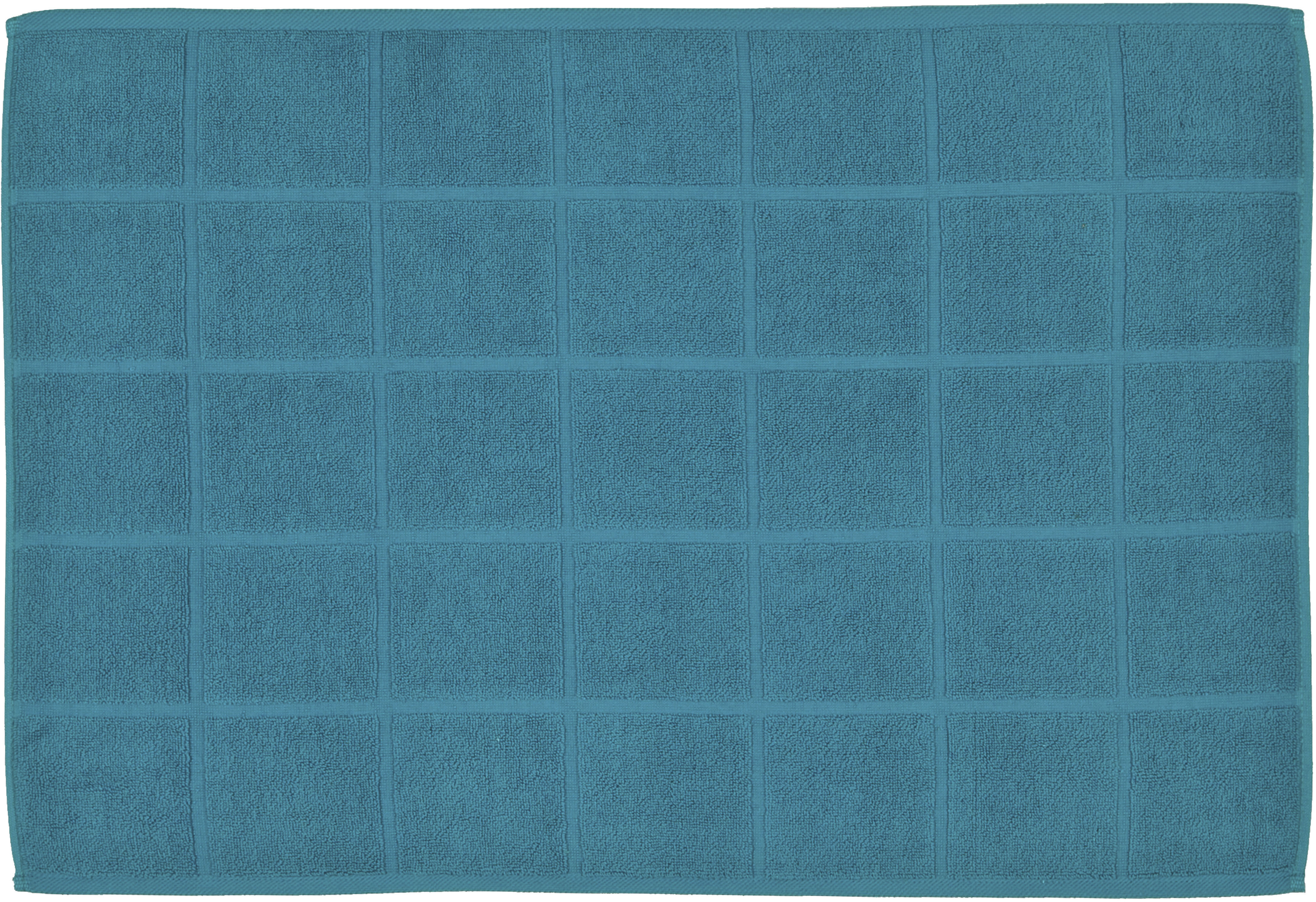 Hotelmatte ROSS, H:10mm, blau, Baumwolle, Badematten, "Unifond", besonders weich, Badezimmerteppich, uni