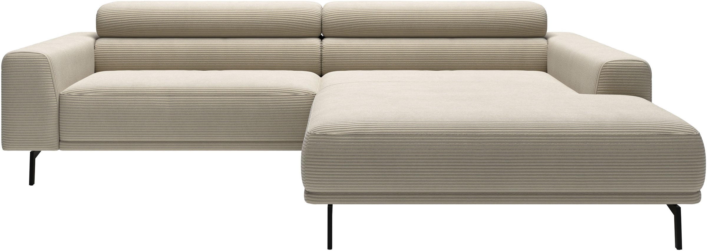 SCHÖNER WOHNEN-Kollektion "Tossa, Modernes Design trifft smarte Funktione, Breite 258 cm" Motorischer Sitzvorzug, Kopfteil-Funktion & Saugroboter-Höhe