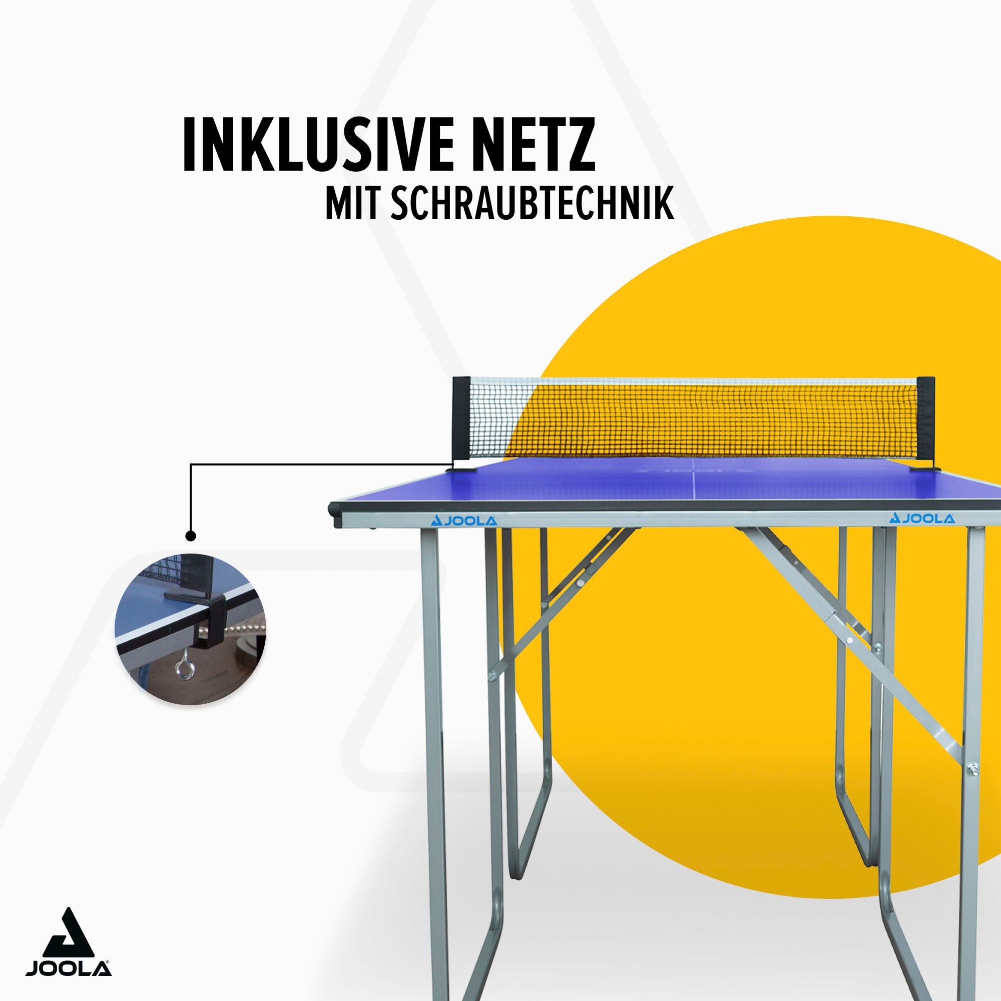 Thumbnail - Joola Mini-Tischtennisplatte "Midsize" Das Netz ist im Lieferumfang enthalten