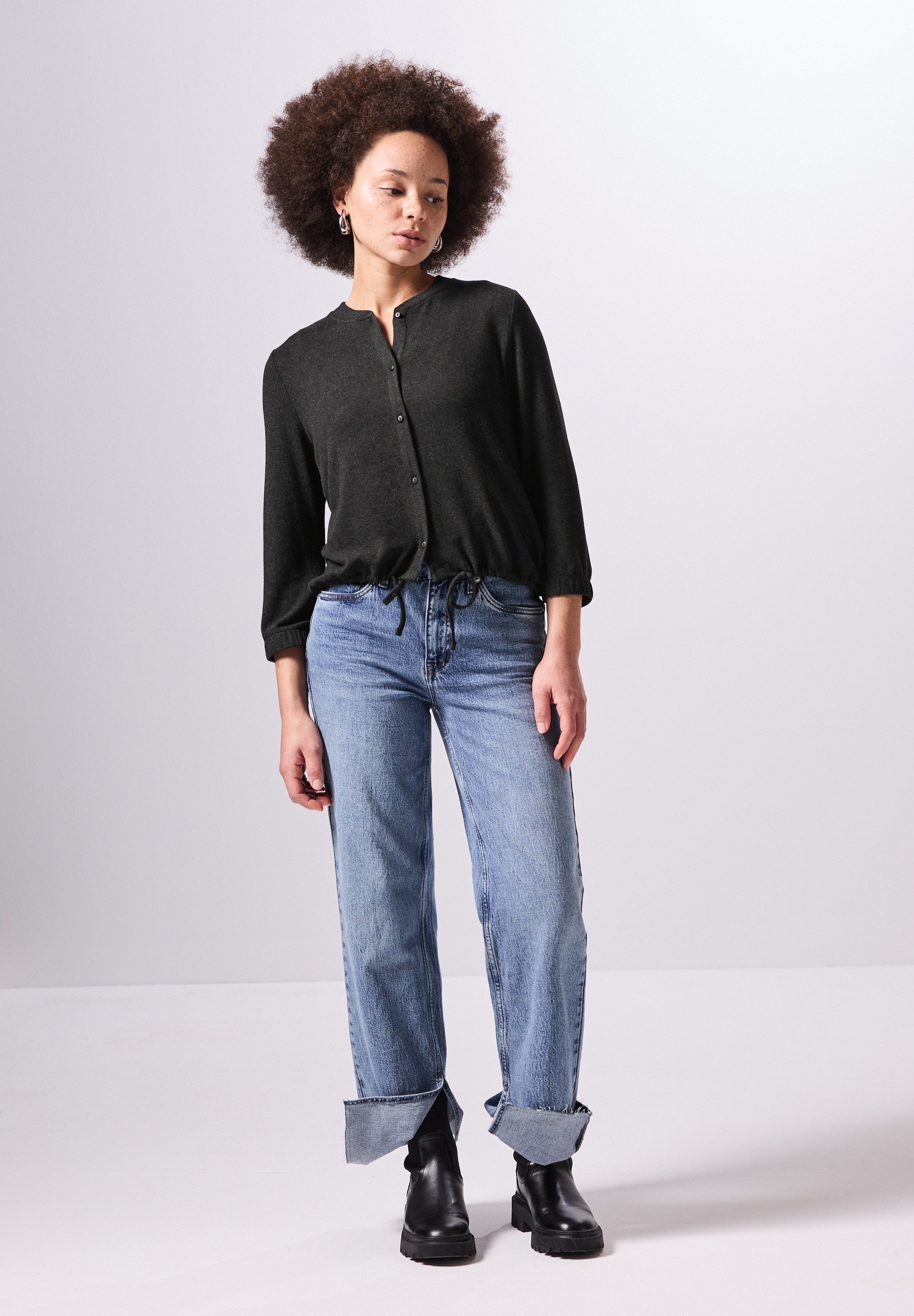 STREET ONE STUDIO Cardigan, mit 3/4 Ärmeln