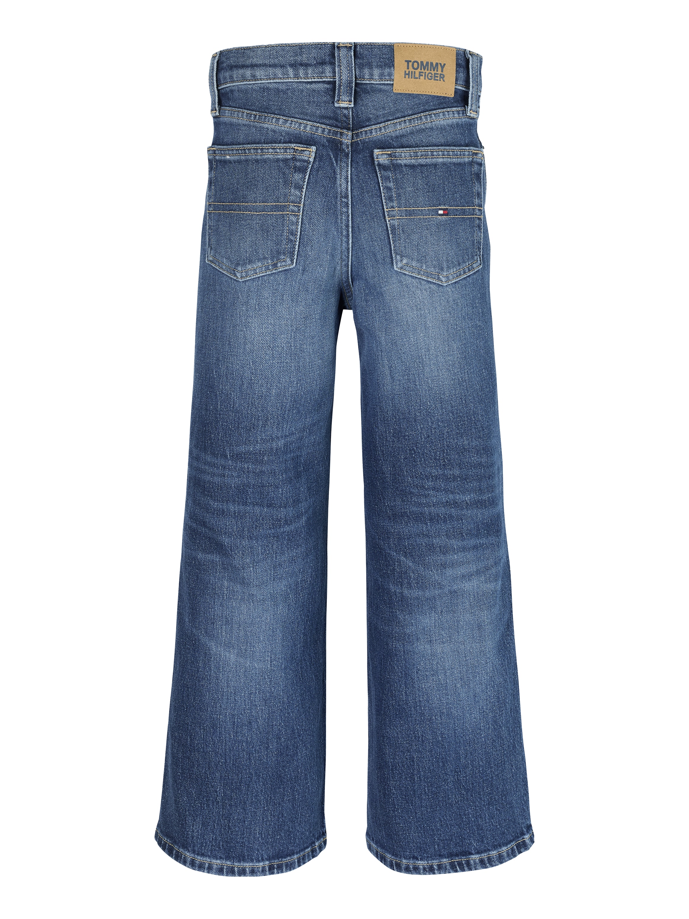 Tommy Hilfiger Weite Jeans »MABEL DARK WASH«, mit Logostickereien