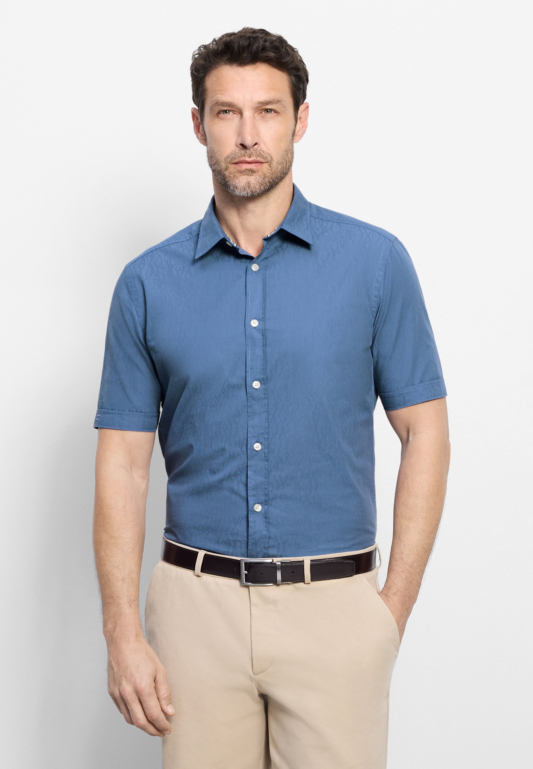 OLYMP Kurzarmhemd "OLYMP Casual, Regular Fit, Kent"