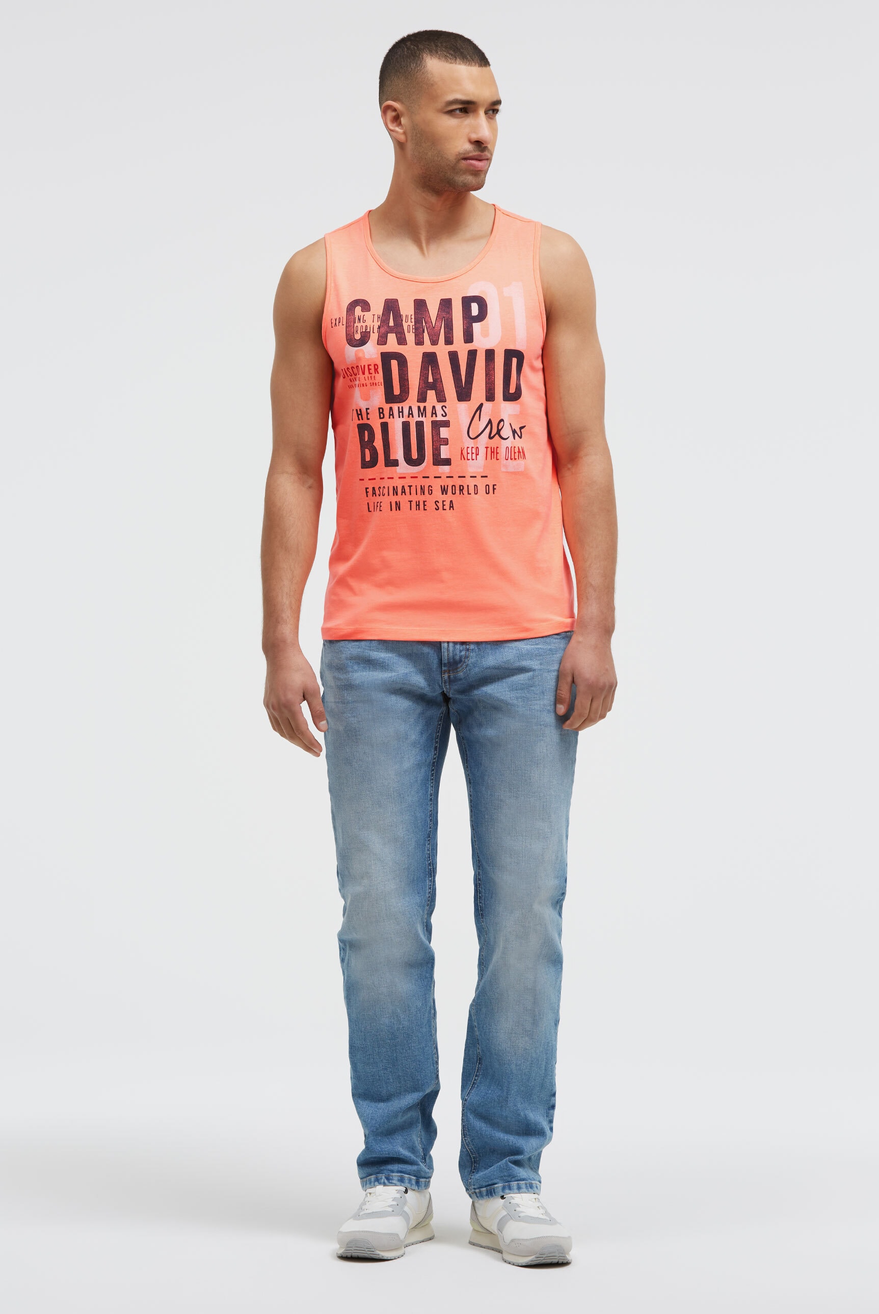 CAMP DAVID Tanktop mit Baumwolle