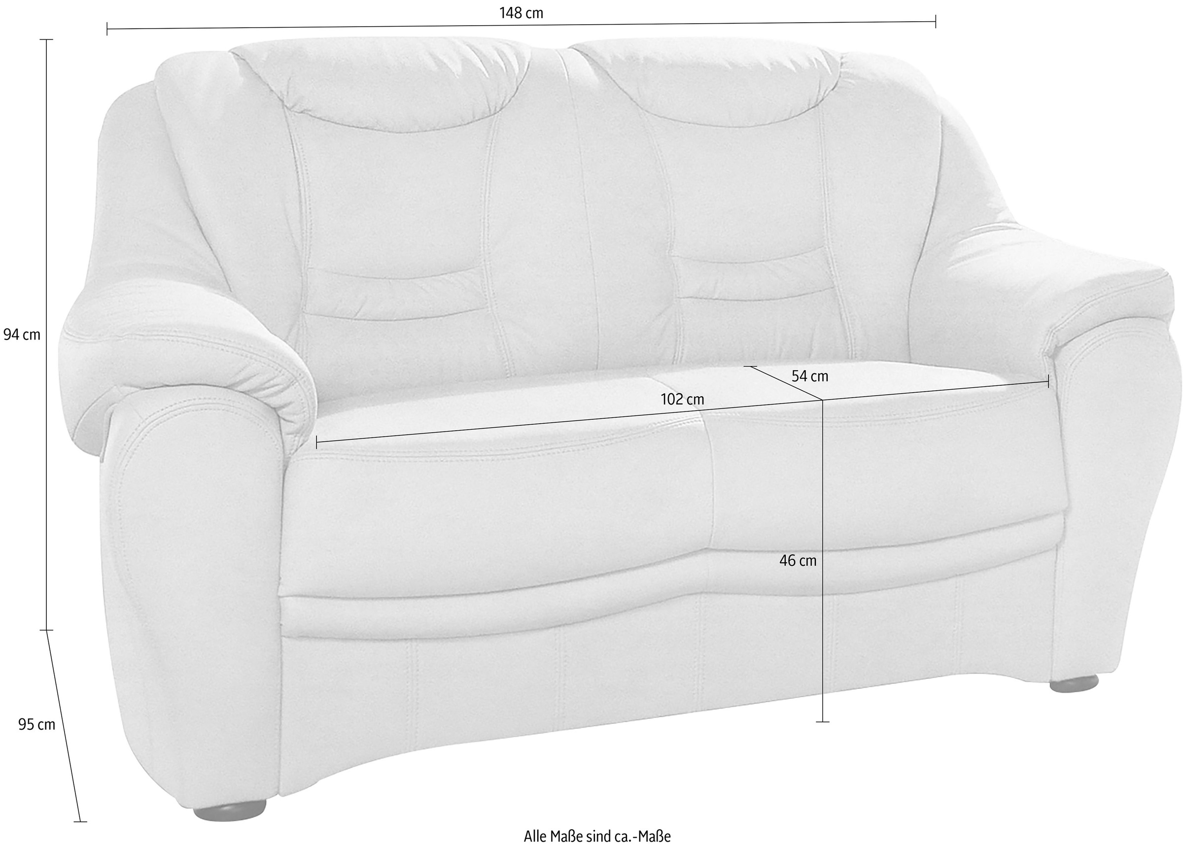 sit&more 2-Sitzer »Bansin«, inklusive Federkern