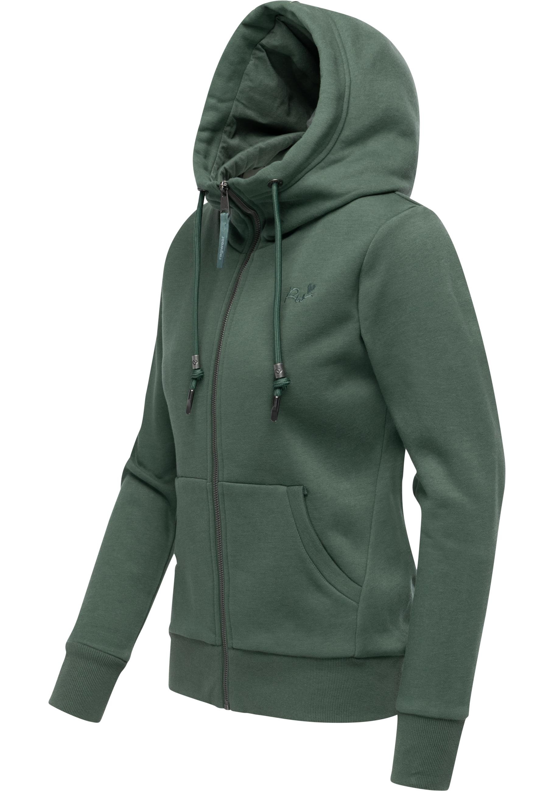 Ragwear Kapuzensweatjacke »Neskia Zip«, Weiche Sweatjacke mit Kapuze