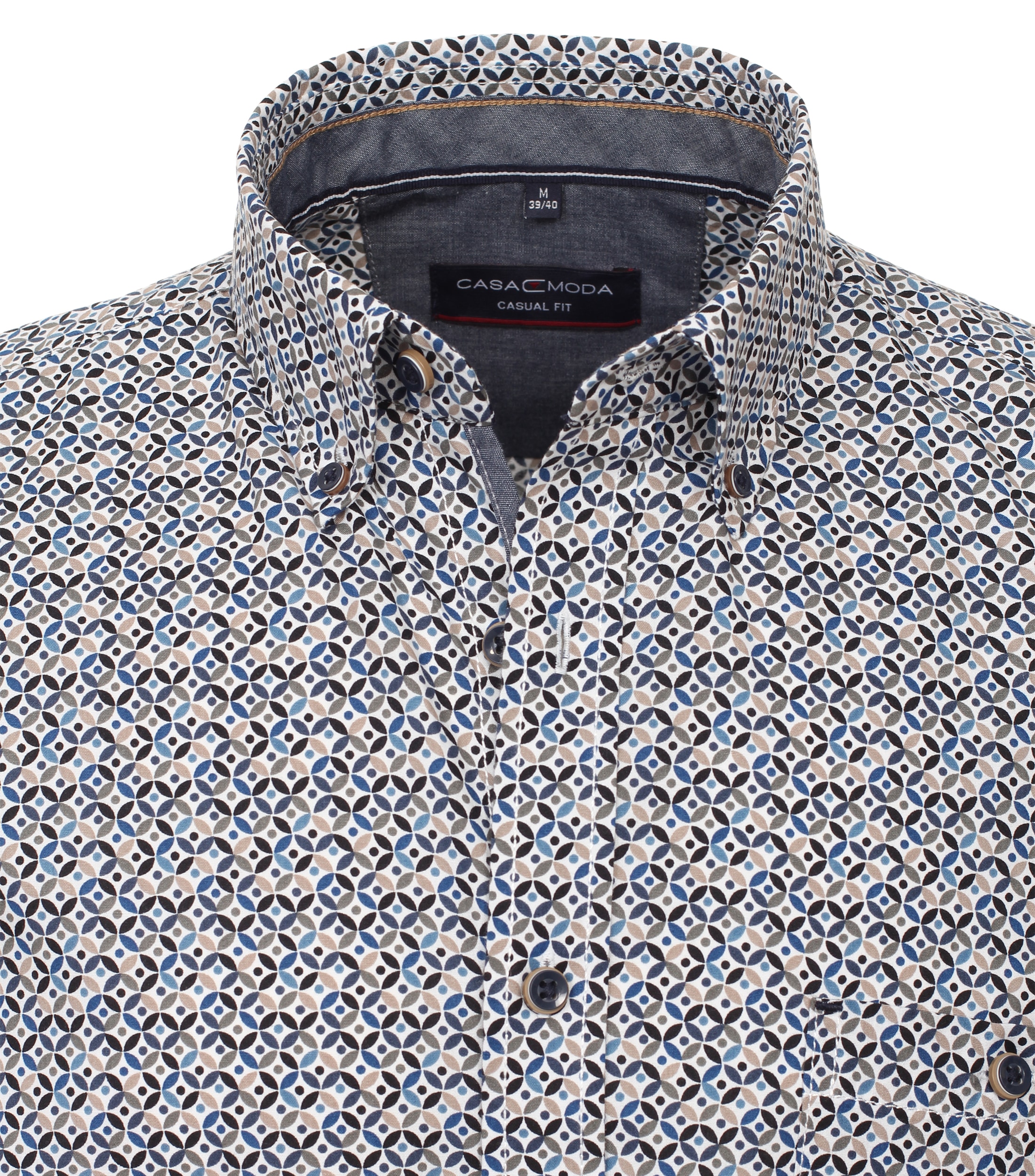 CASAMODA Kurzarmhemd »CASAMODA Freizeithemd Kurzarm Print«