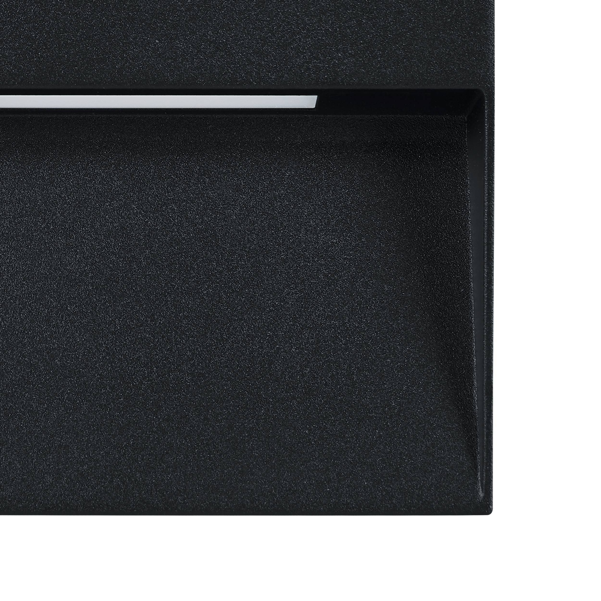 EGLO Wandleuchte »Maruggio Wandlampe, Außenbeleuchtung Hauswand, Aluminium, IP65, Lampe« LED-Modul 1 Stk. Kaltweiß | Neutralweiß | Warmweiß Wand-/Deckenleuchte - L15 x H15 x AL3,5 cm - schwarz - 1X4,8W inkl.