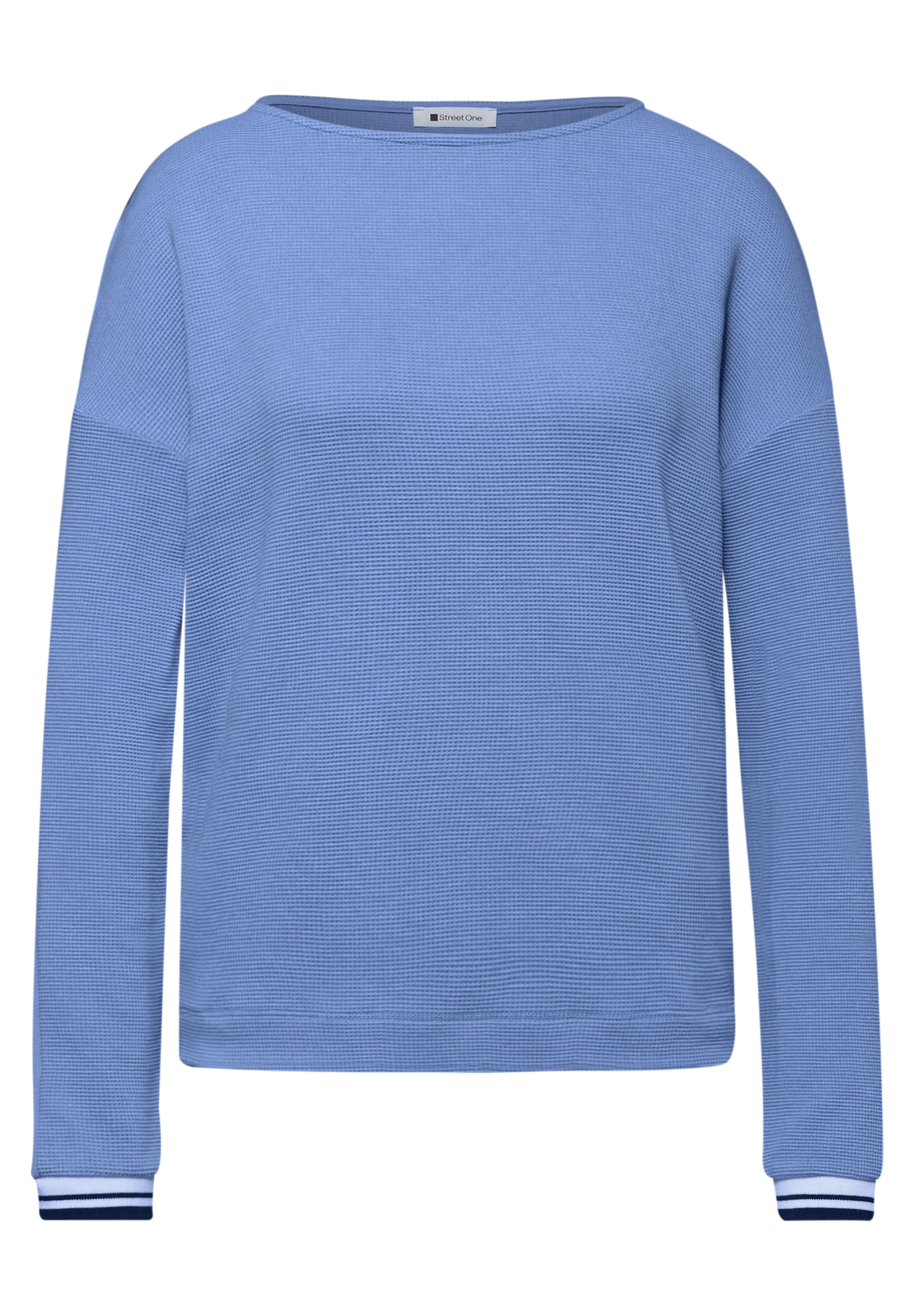 STREET ONE Langarmshirt mit U-Boot-Ausschnitt