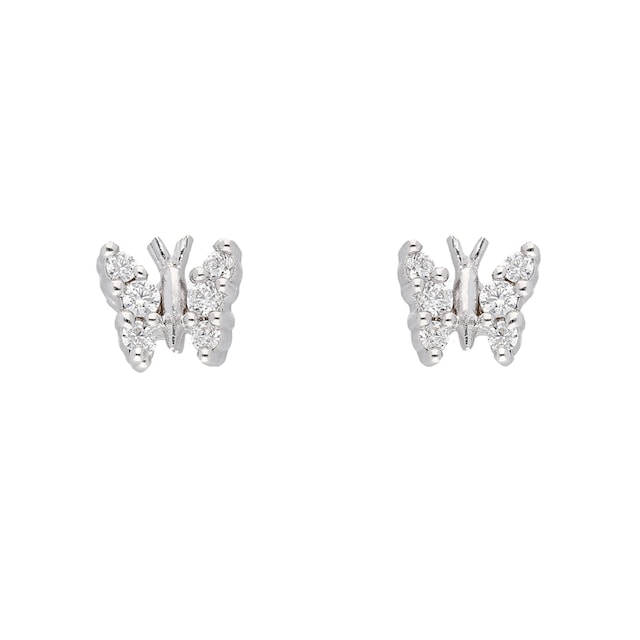 Adelia´s Paar Ohrhänger »925 Silber Ohrringe Ohrstecker Schmetterling«, mit Zirkonia  Silberschmuck für Damen online kaufen | BAUR