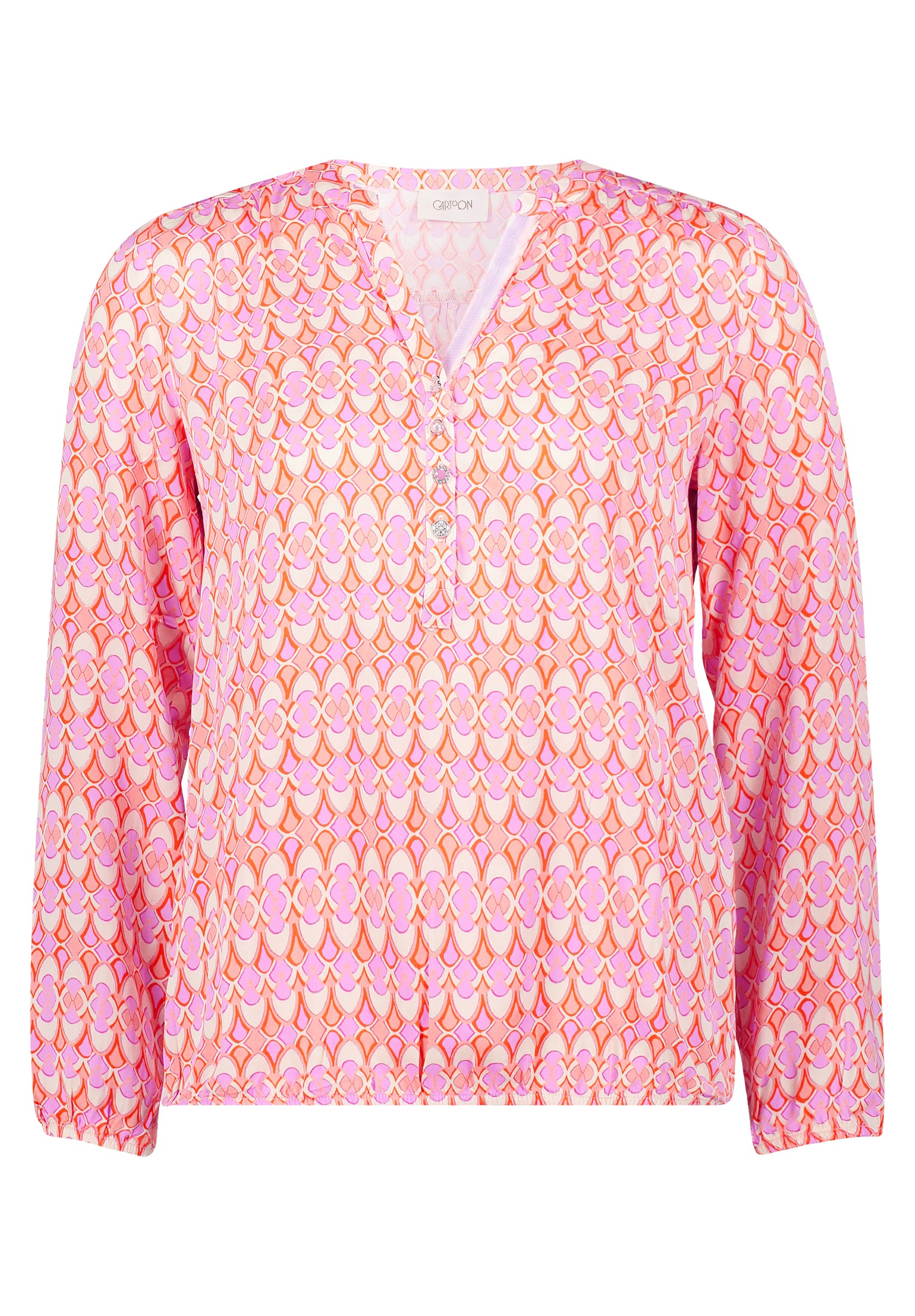 Cartoon Schlupfbluse "Damen mit Muster" günstig online kaufen