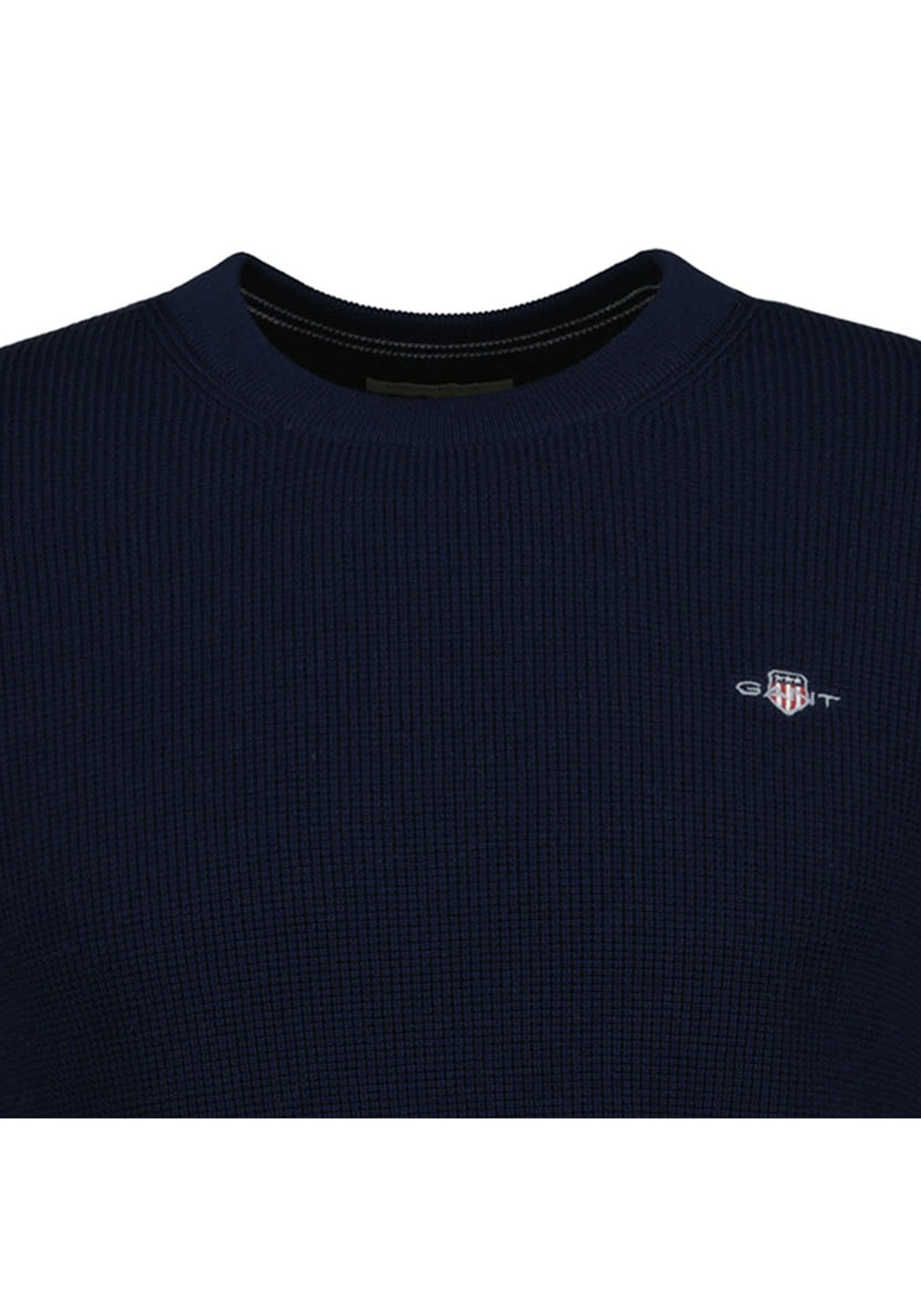 Gant Sweater »Strickpullover MICRO TEXTURED COTTON C-NECK 1er Pack«, 1 tlg.
