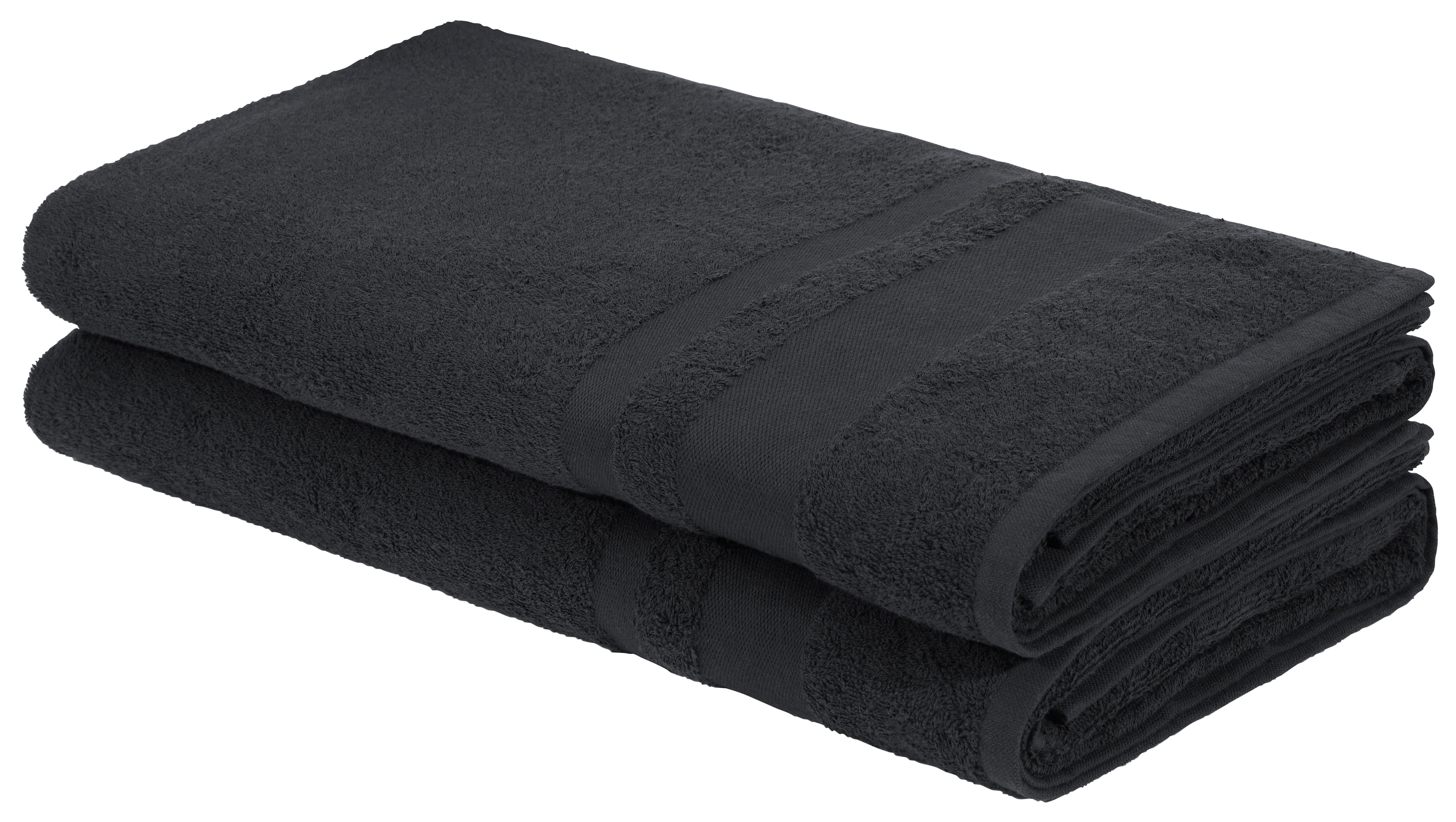 OTTO home Saunatuch "Vanessa, 2 Saunatücher, 80x200cm, in Standard- und Premium-Qualität" Handtücher mit Bordüre, 100% Baumwolle, einfarbig, weich