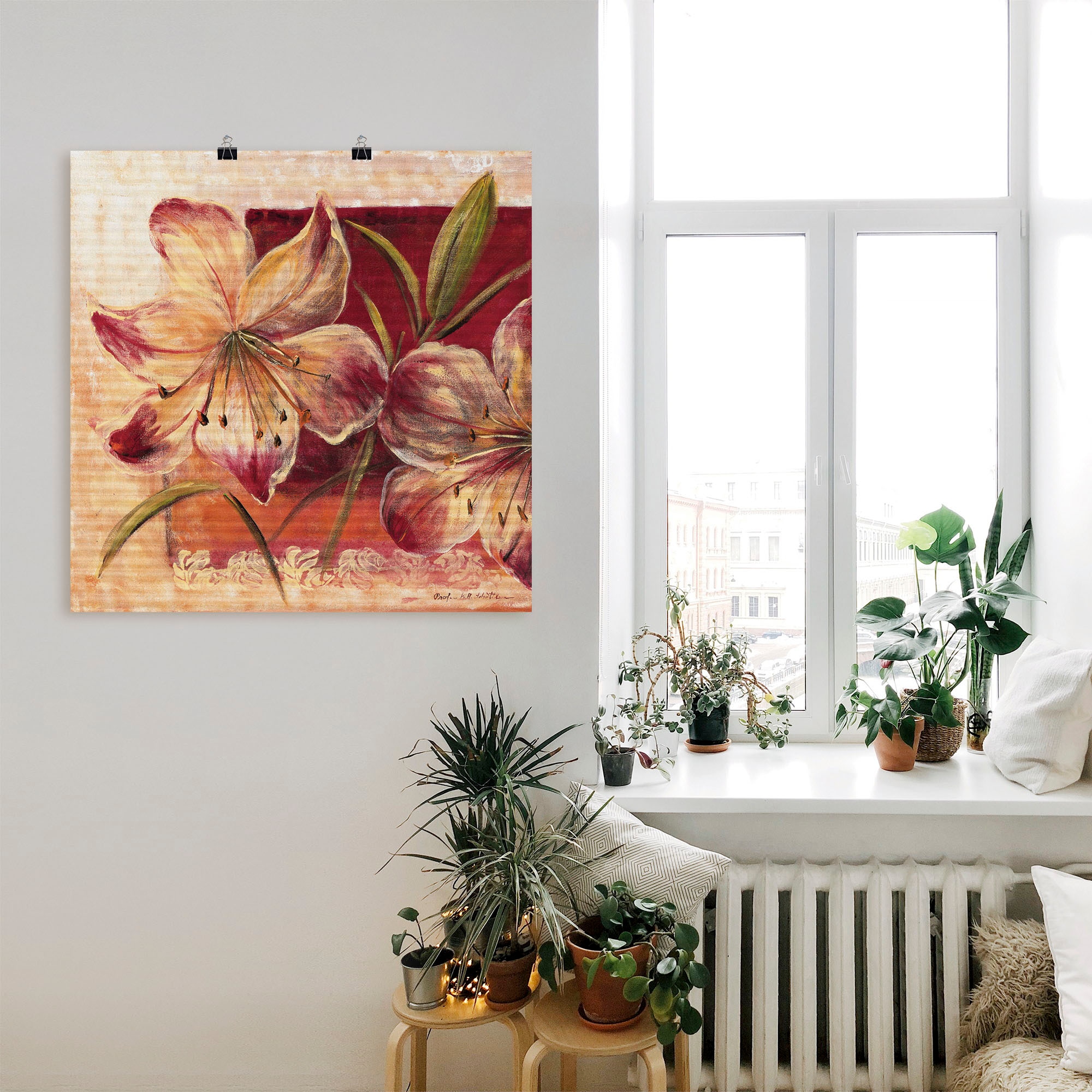 Artland Wandbild »Klassische Blumen III«, Blumen, (1 St.), als Leinwandbild, Wandaufkleber in verschied. Größen