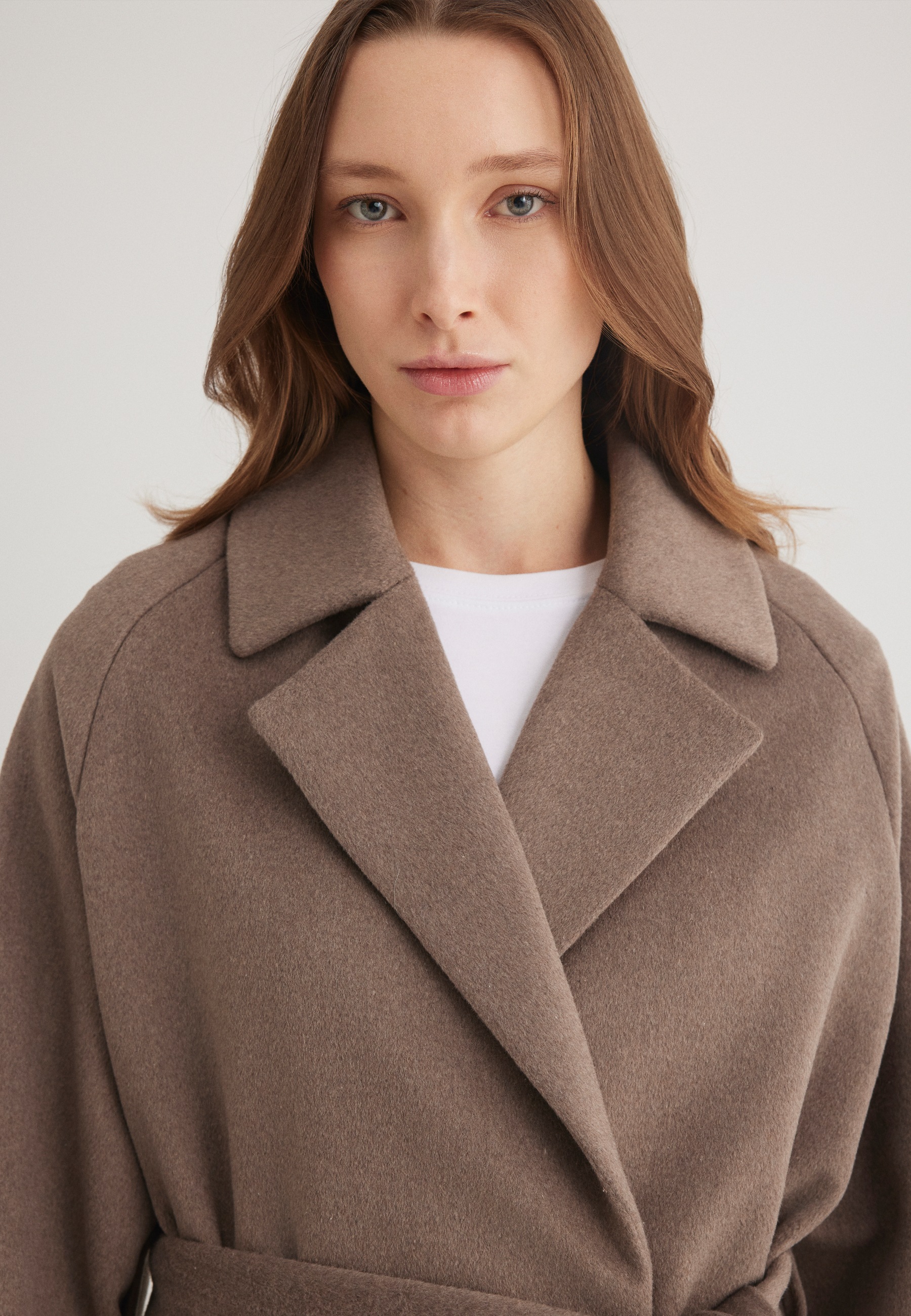 Mavi Parka »WOOL BLEND COAT«, Mantel lang