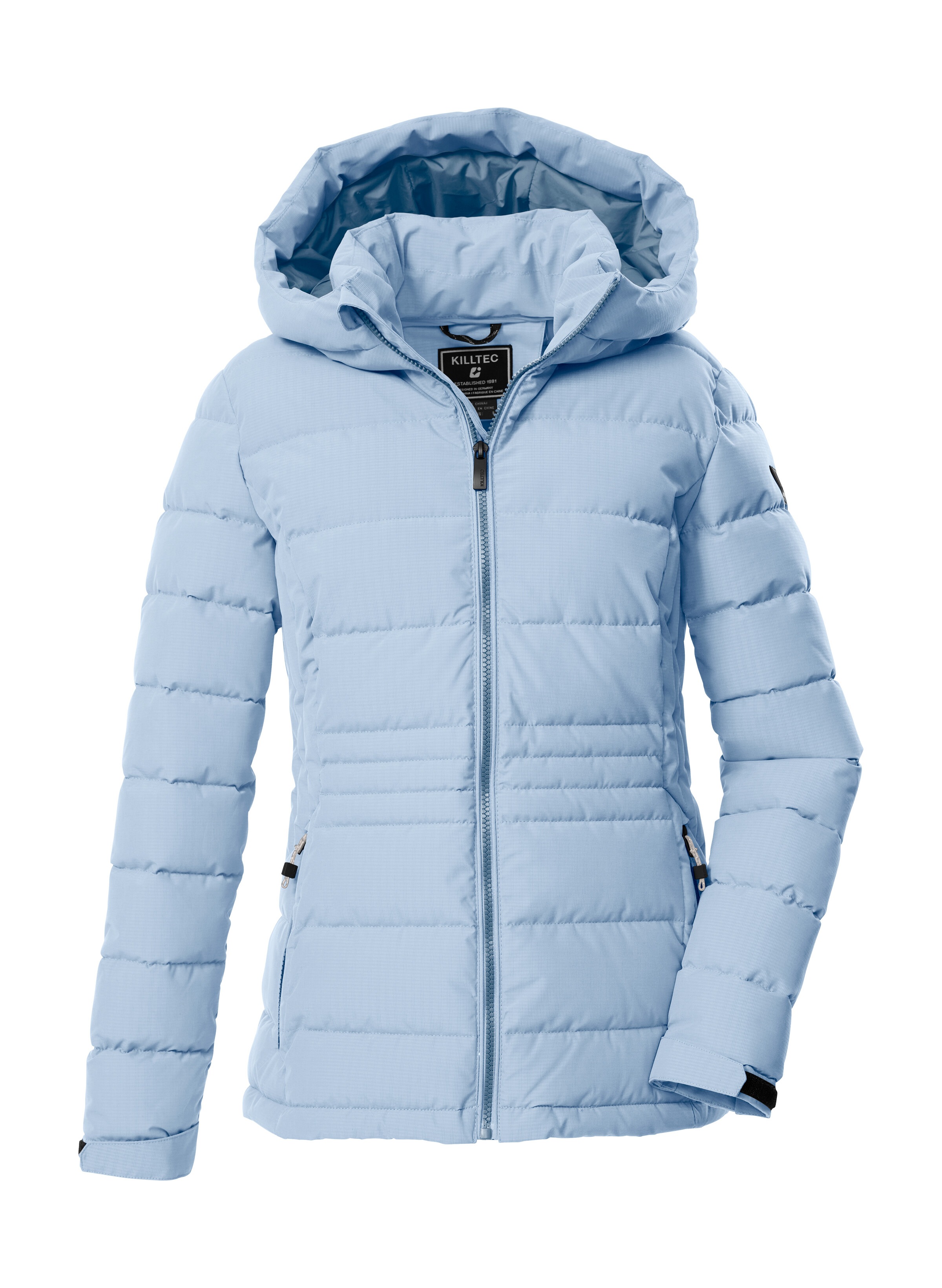 Killtec "KOW 10 WMN QLTD JCKT" Winddichte, wasserabweisende Damen Steppjacke mit verstellbarer Kapuze