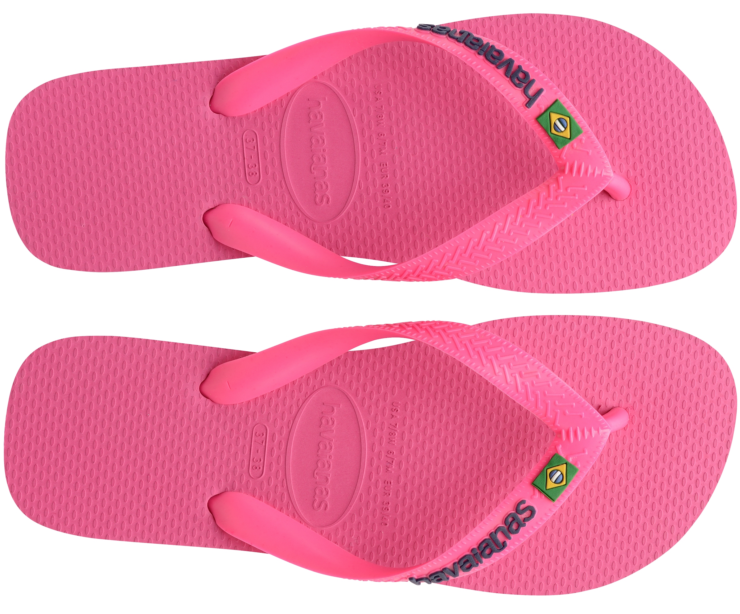 Havaianas Zehentrenner »BRASIL LOGO NEON«, Sommerschuh, Schlappen, Poolsildes mit Brasil Detail