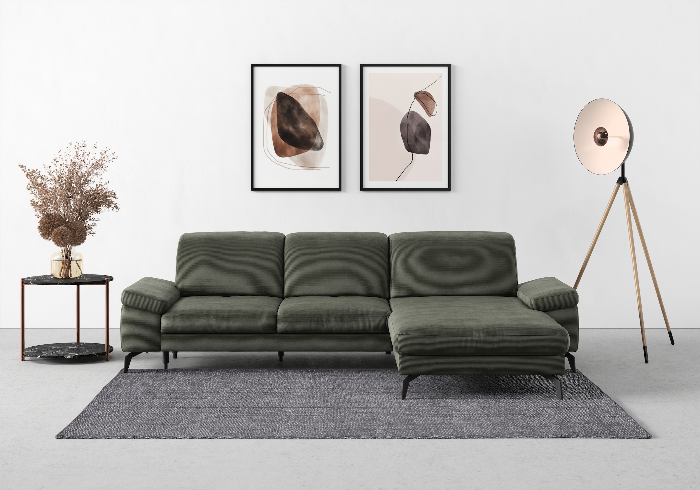 sit&more Ecksofa "Cabana L-Form", Recamiere, wahlweise mit Sitztiefen-, Arm günstig online kaufen