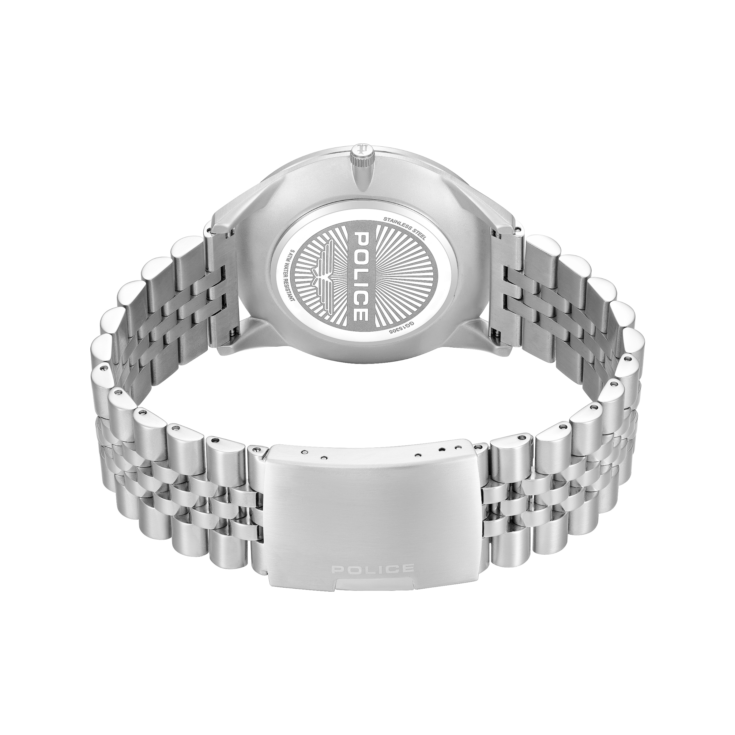 Police Quarzuhr »Patriot« Armbanduhr, Herrenuhr, Edelstahlarmband, analog, Tag