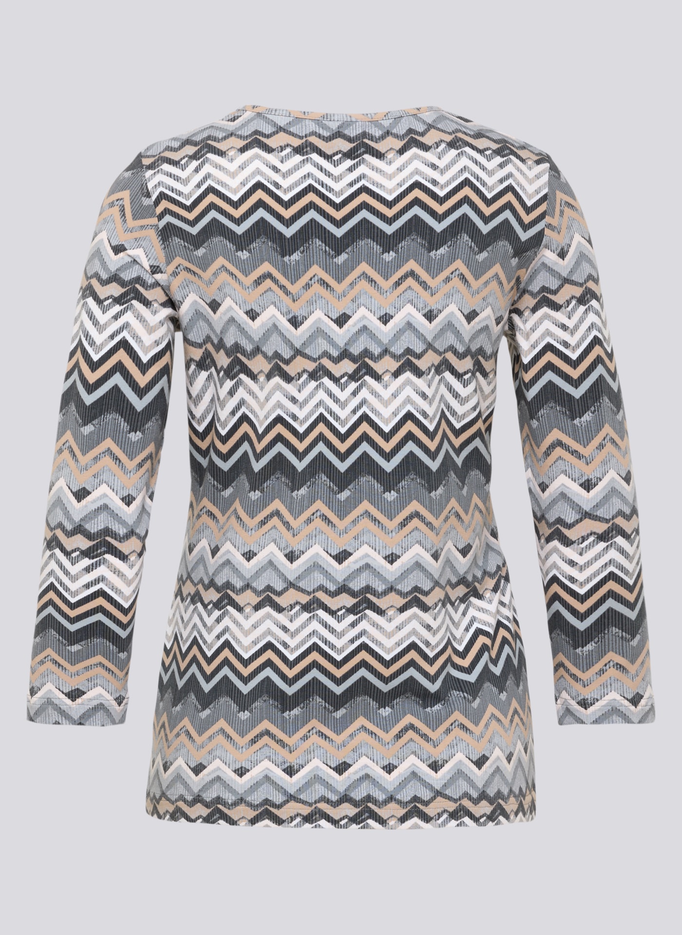 Rabe 3/4-Arm-Shirt mit grafischem Muster